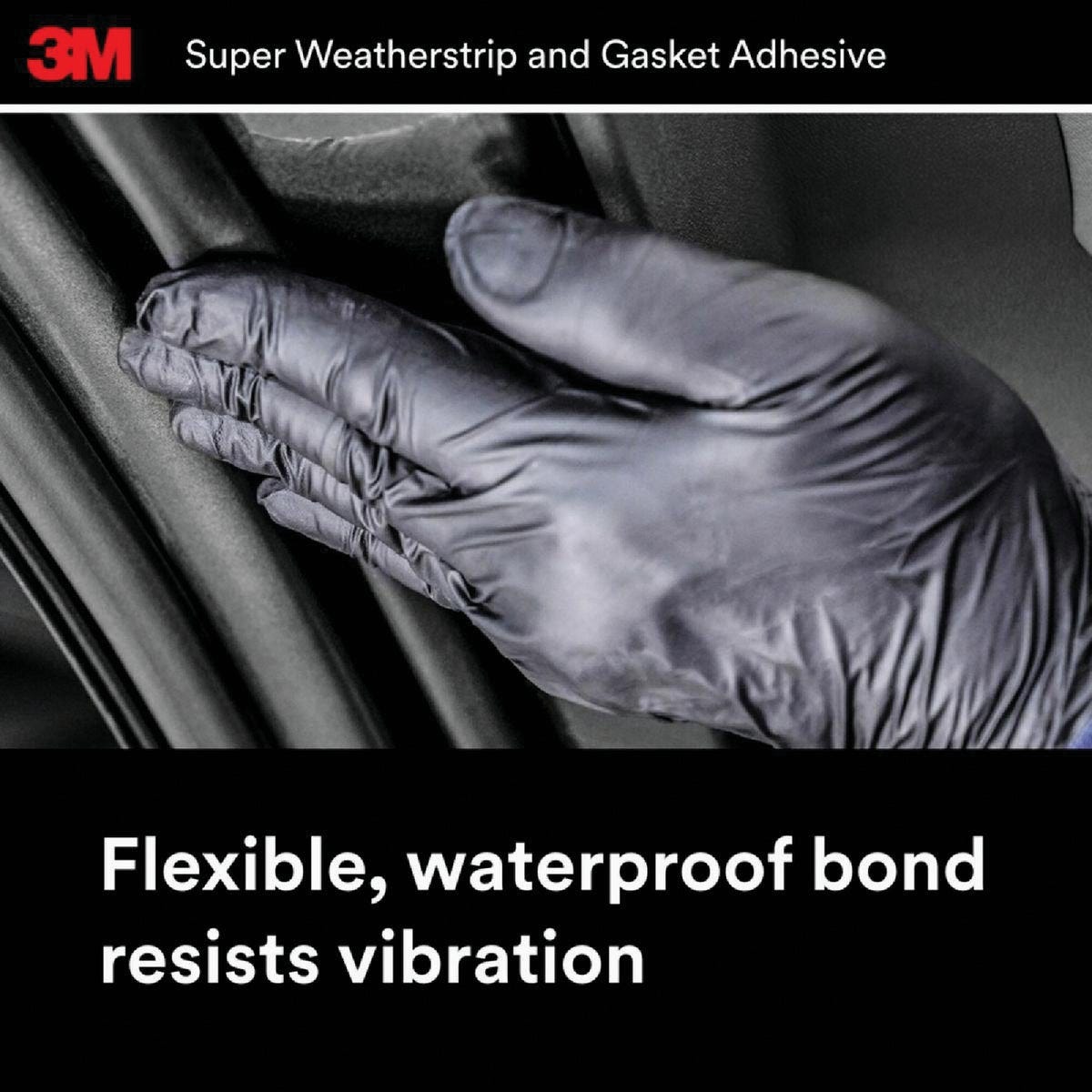 3M 5 Oz. Black Super Weatherstrip & Gasket Adhesive