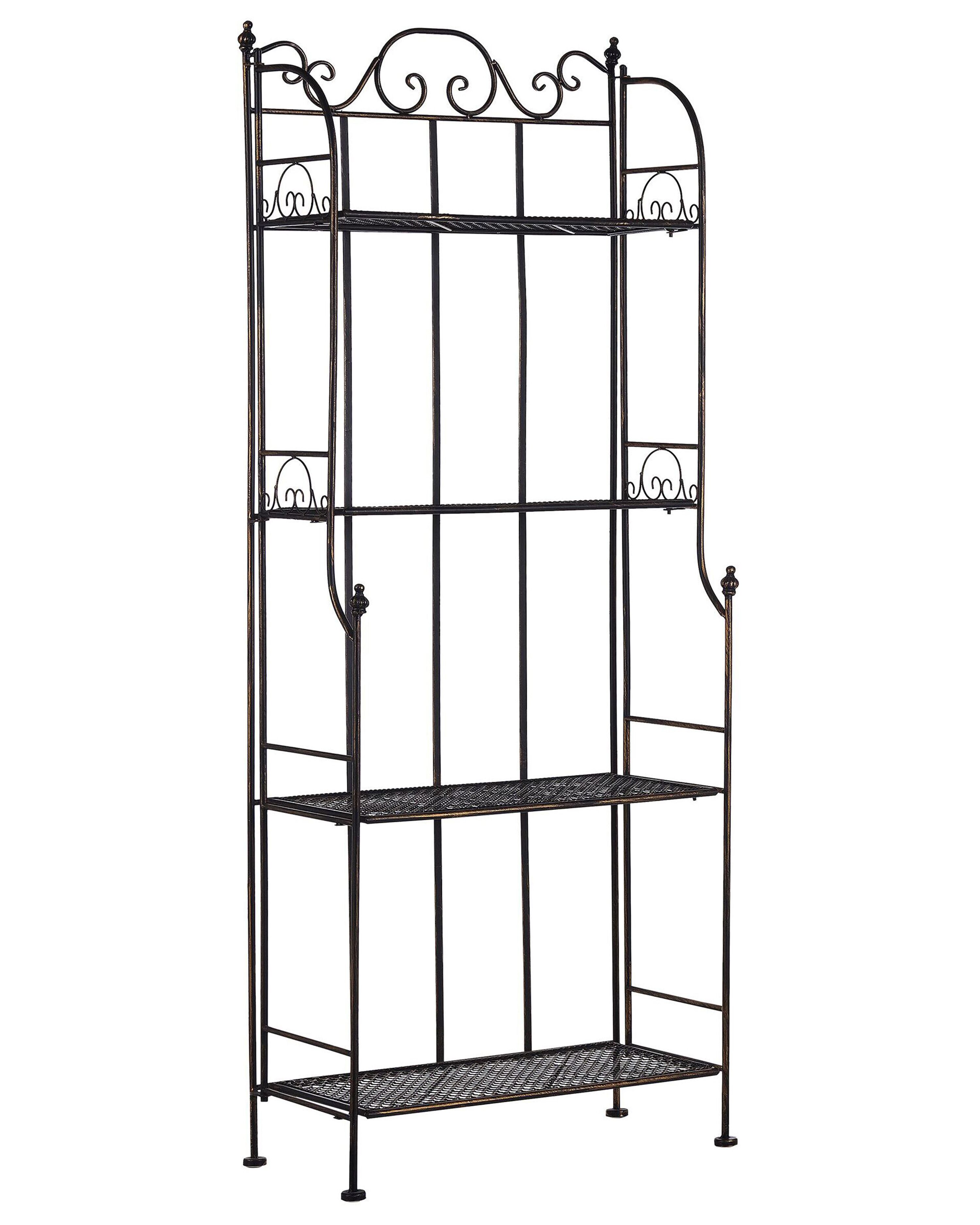 Shelving Unit ISERNIA Metal 61 cm 29 cm Black