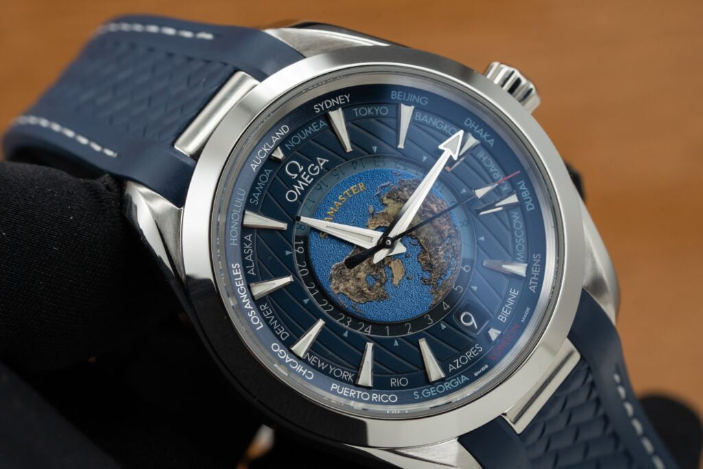 Omega Best Replica Watch Seamaster Aqua Terra Blue Dial Rubber Strap 43mm - Top club