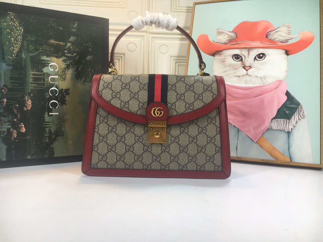 Replica Gucci Ophidia Small Top Handle Bag With Web 6510551:1High-quality replica