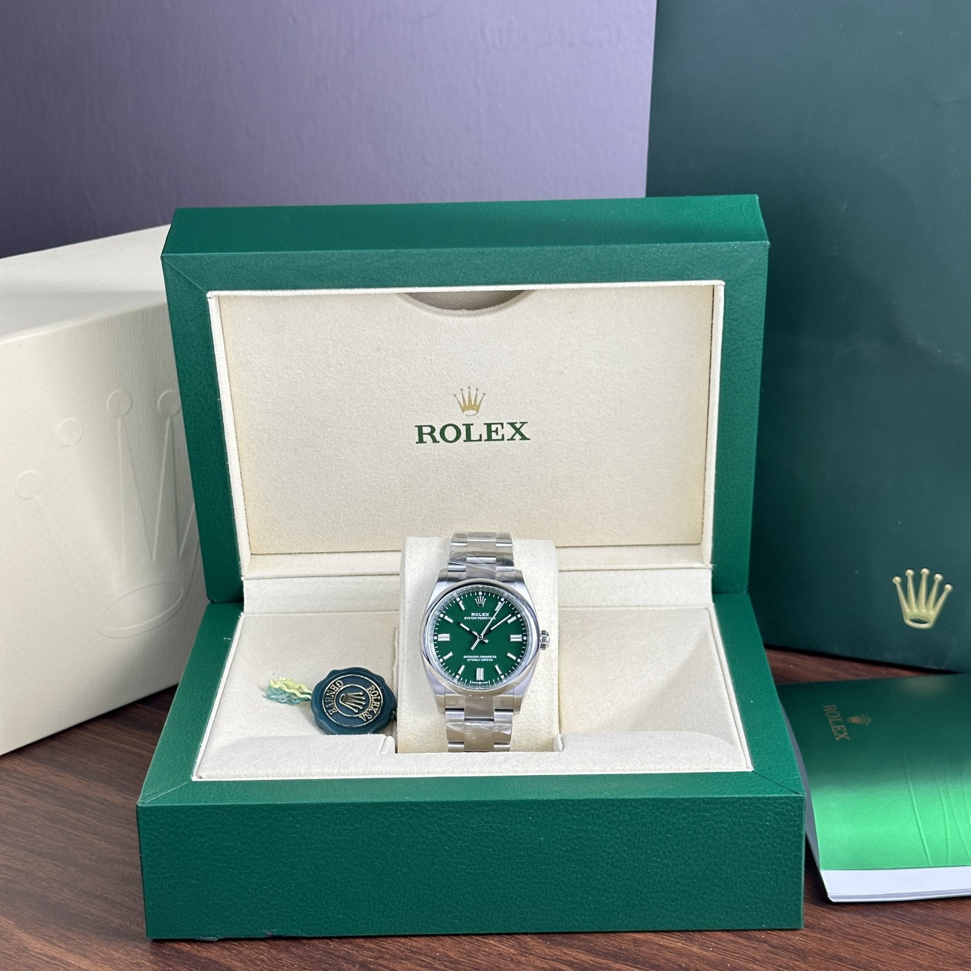 Rolex Replica Watch Oyster Perpetual 126000 Green Dial Clean Factory 36mm - Top club