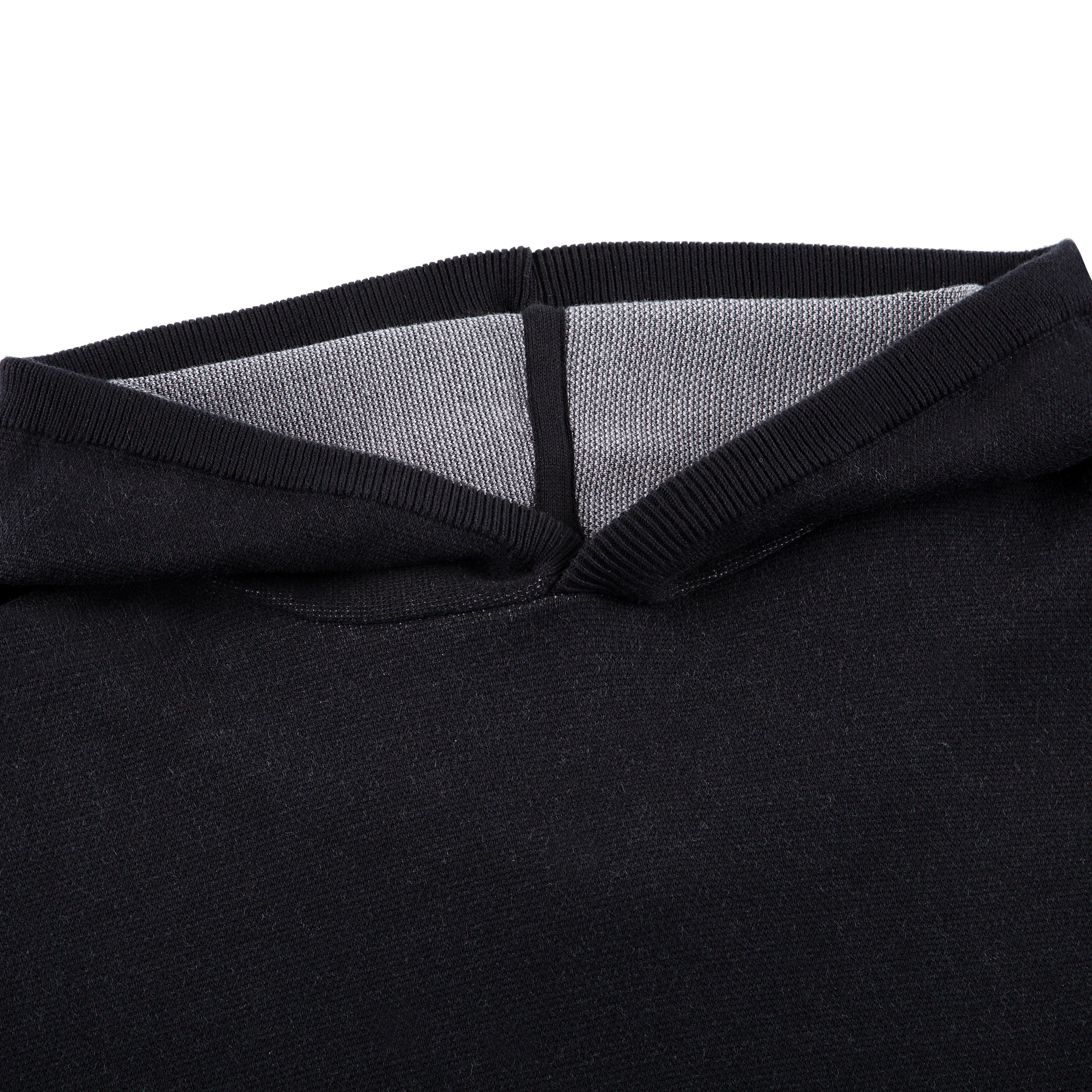 "awakening" knit Hoodie black