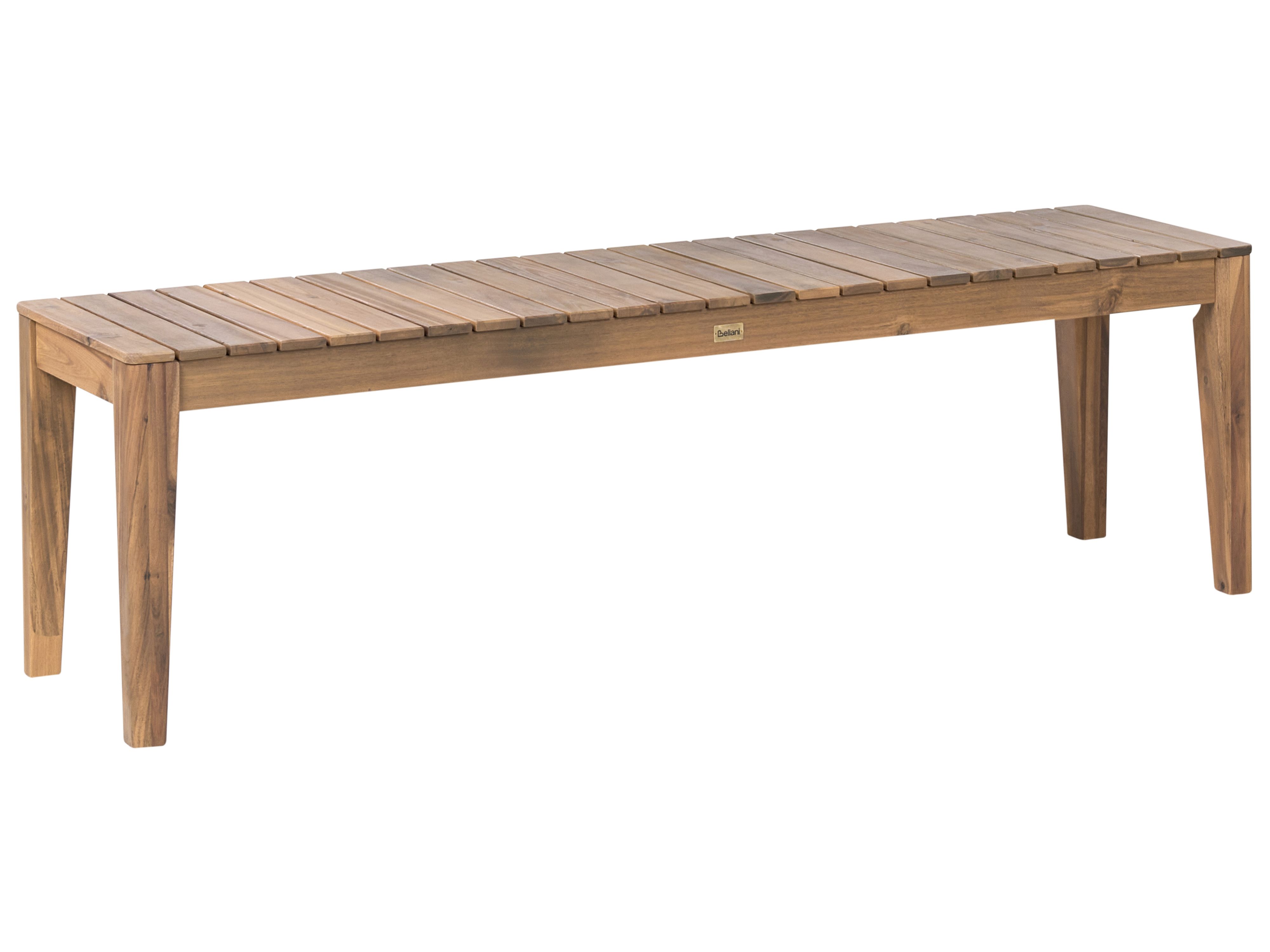 Garden Bench CHIOGGIA 155 cm Certified Acacia Wood Light Brown