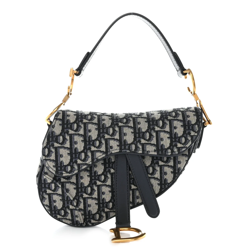Dior Blue Oblique Saddle Bag Replica – Mirror Quality Perfection