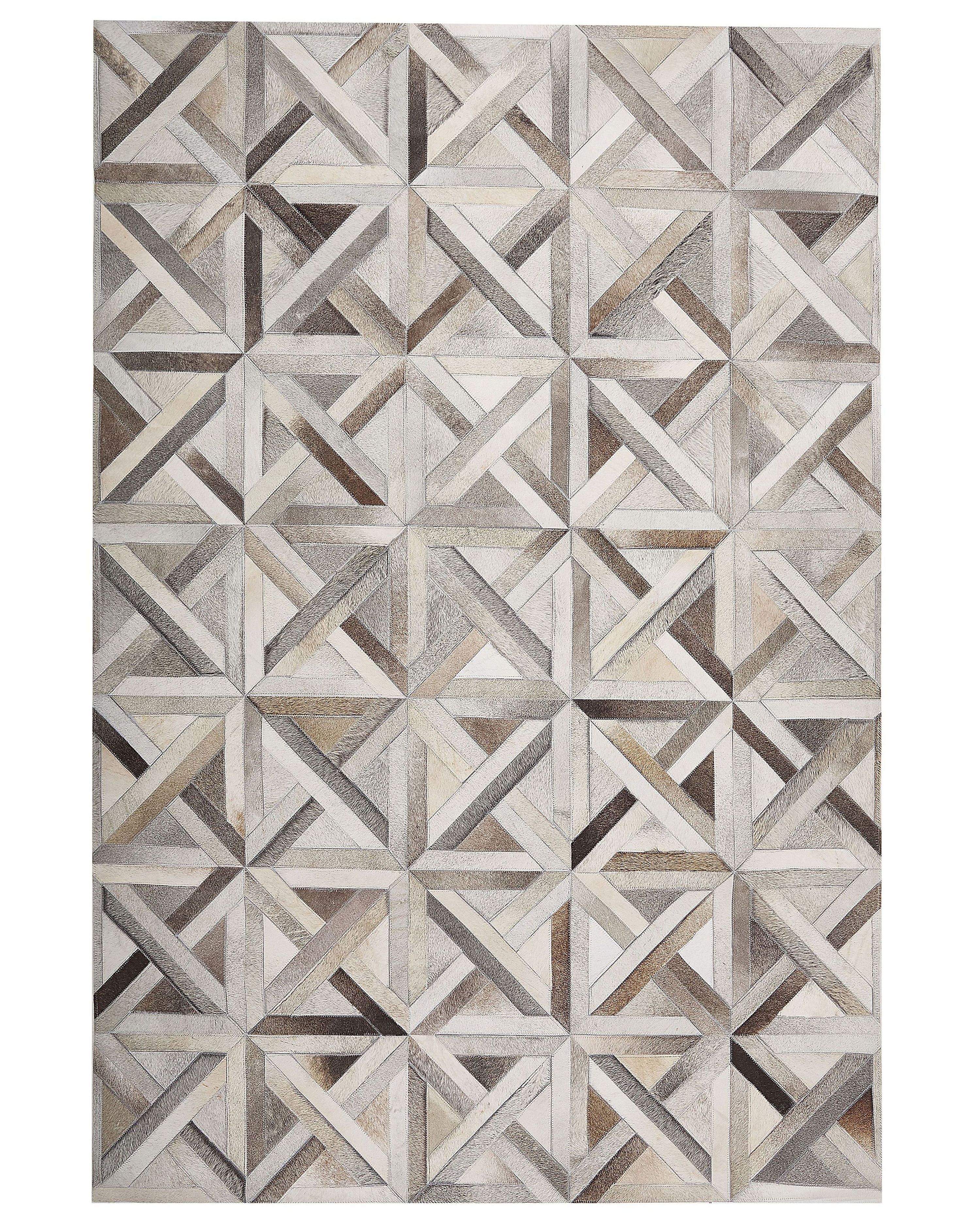 Rug TAYTAN Beige 140 x 200 cm Leather