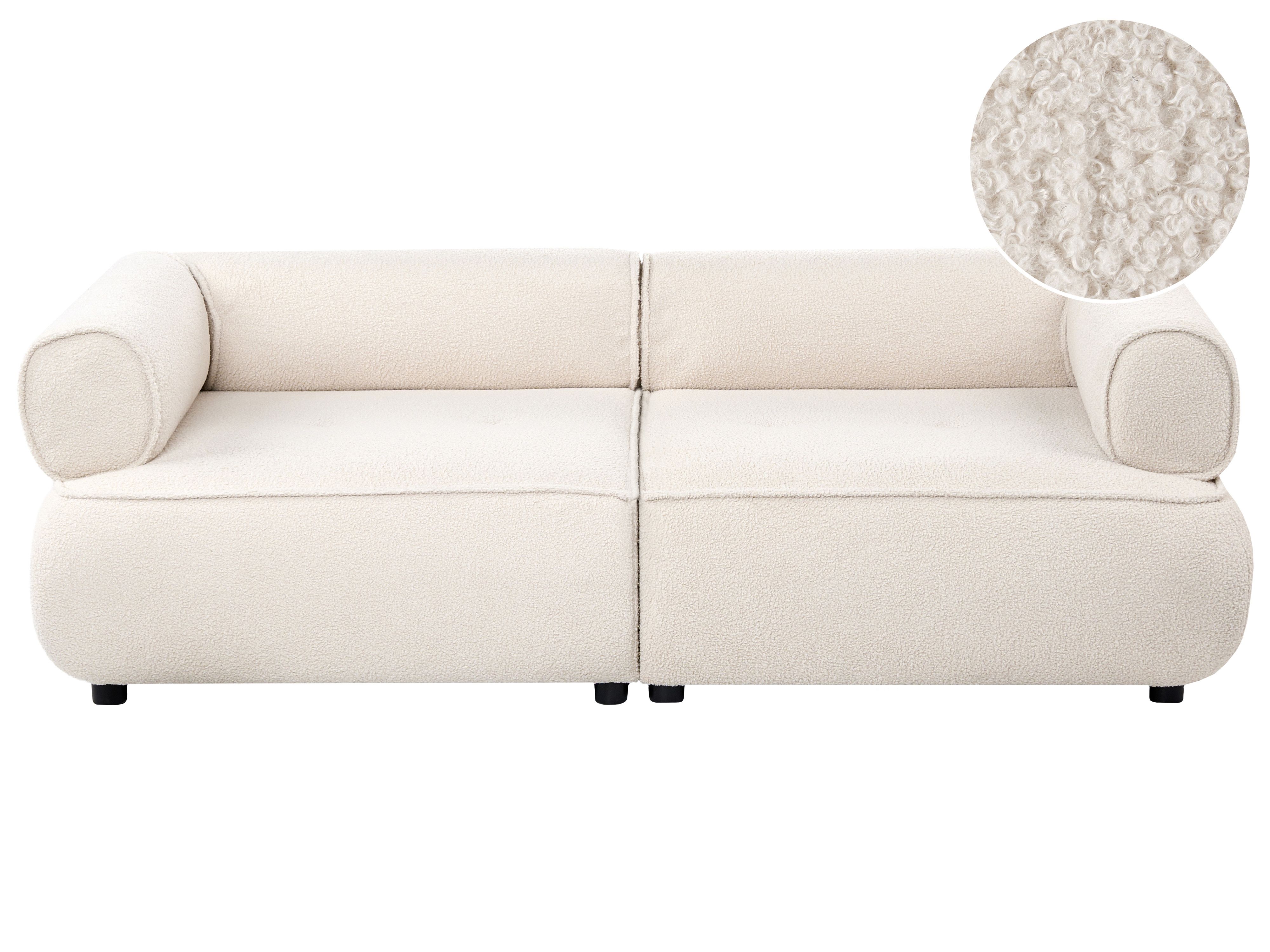 Sofa 3 Seater SALLA Boucle Off-White
