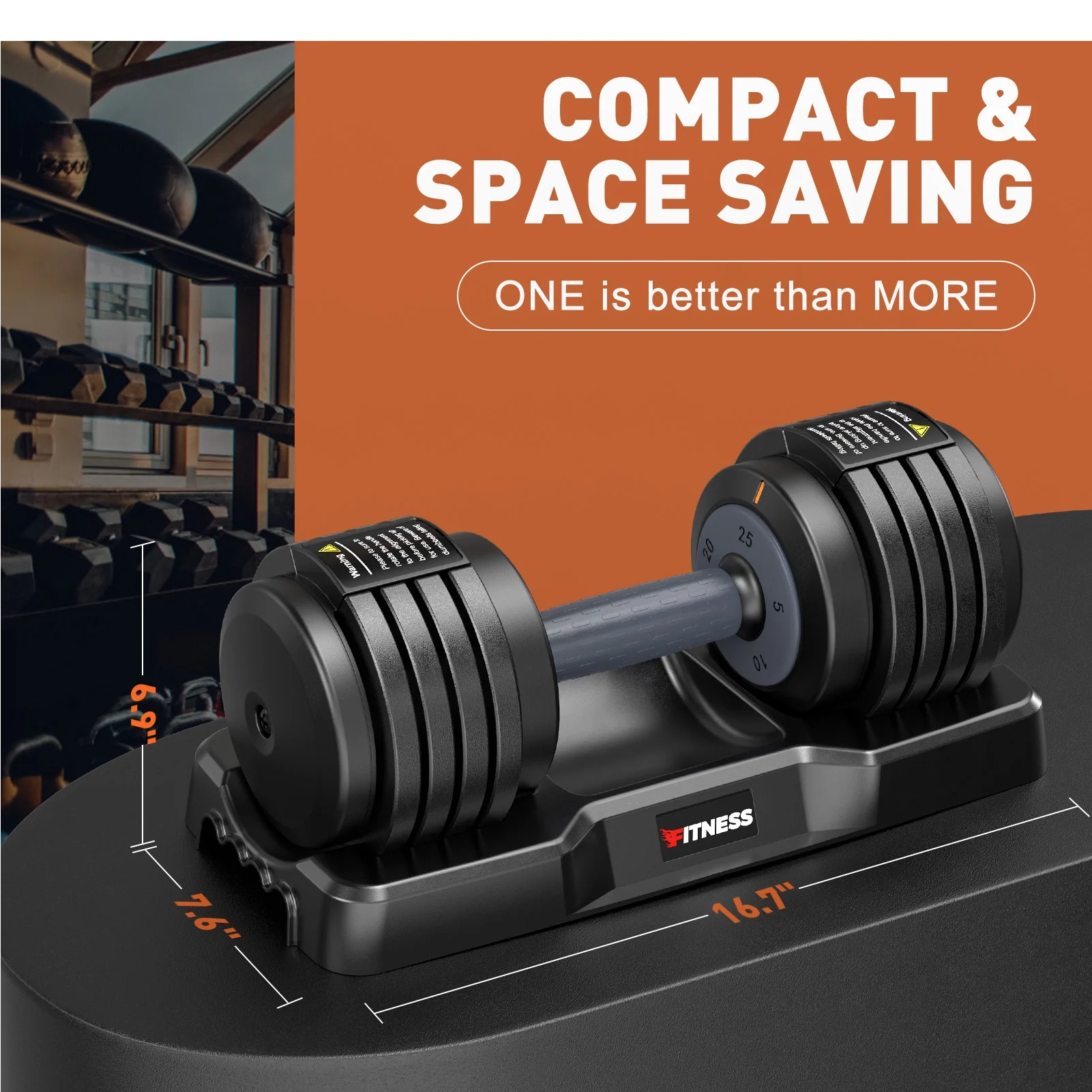 GIKPAL 50lb(25lb*2) 5 in 1 Adjustable Dumbbells 25LB set of 2 Adjustable Free Weights Plates and Rack - Hand Weights for Women and Men - Adjust Weight for Home Gym Full Body Workout Fitness - Image 15