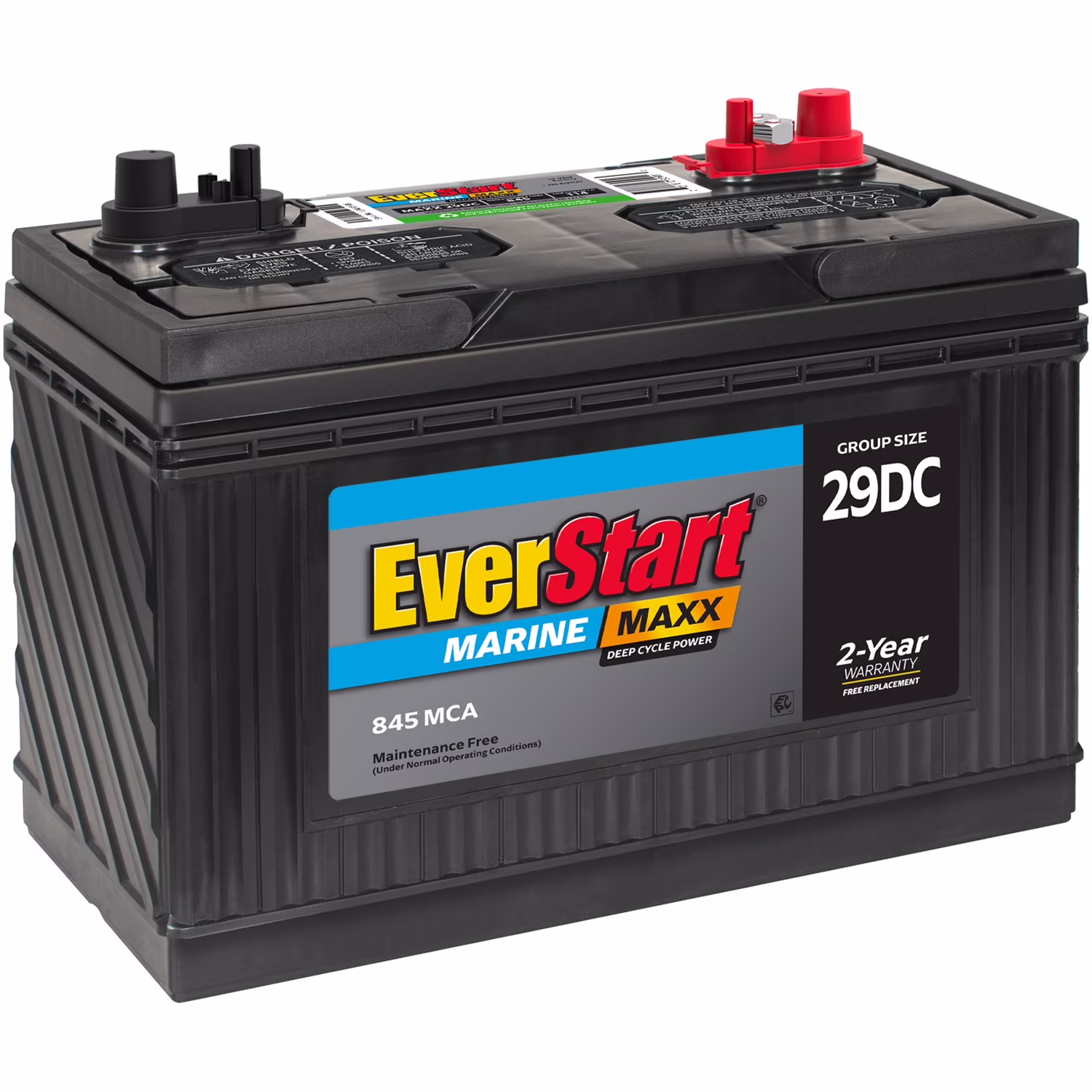 EverStart Maxx Marine Battery, Group Size 29DC 12 Volt, 845 CCA* - Image 2