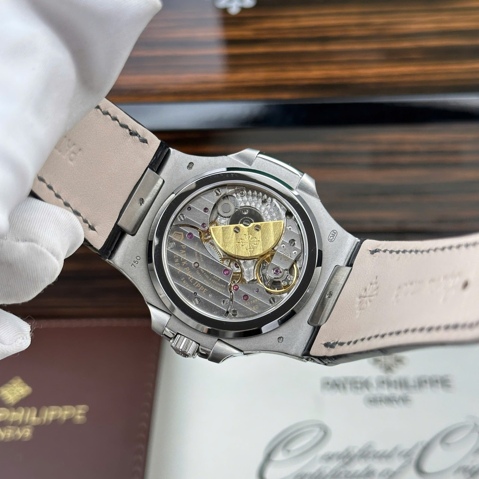 Patek Philippe Nautilus 5722 Replica Watch Grey Dial With Baguette PPF Factory 40mm - Top club