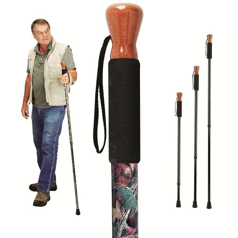 Camouflage Aluminum Adjustable Hiking Stick - Abilene Artificial Limb