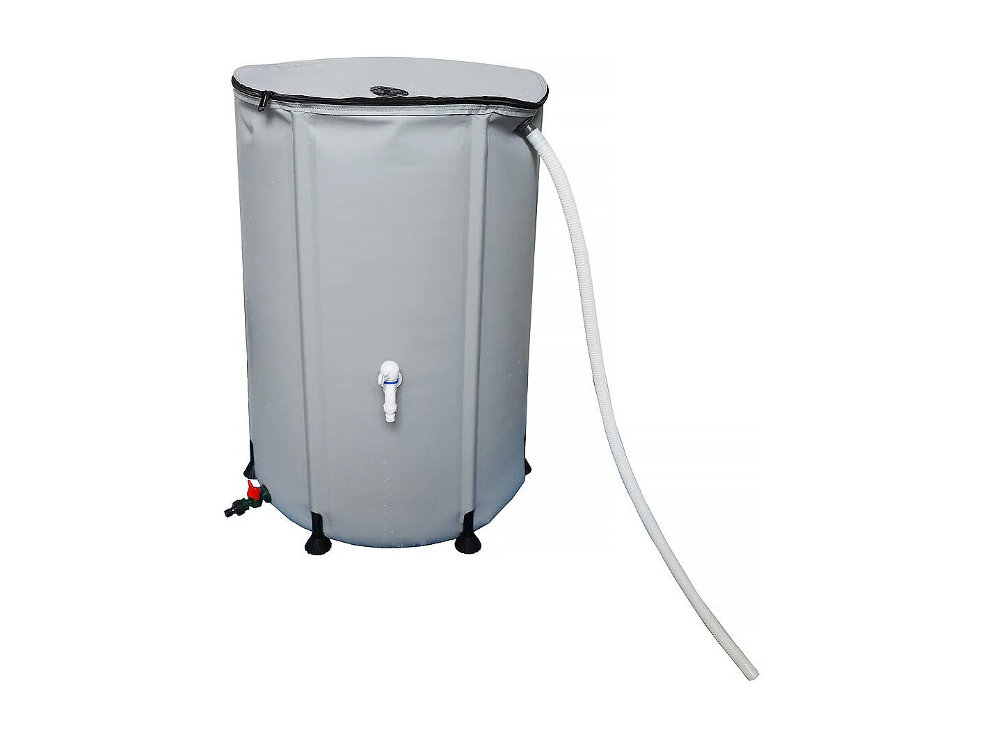 Récupérateur d'eau souple en PVC 250 L - Gris