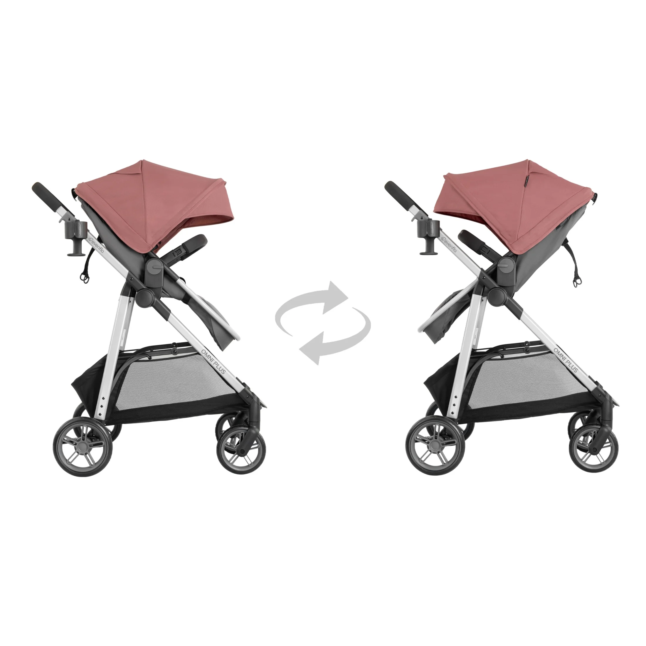 Evenflo Omni Plus Modular Travel System with LiteMax Sport Infant Car Seat, Mylar Gray, Unisex - Image 71