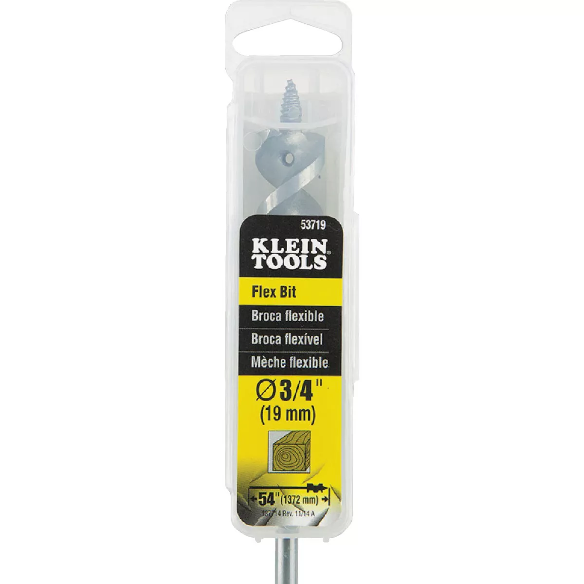 Klein 3/4 In. x 54 In. Flex Bit Auger with Screw Point