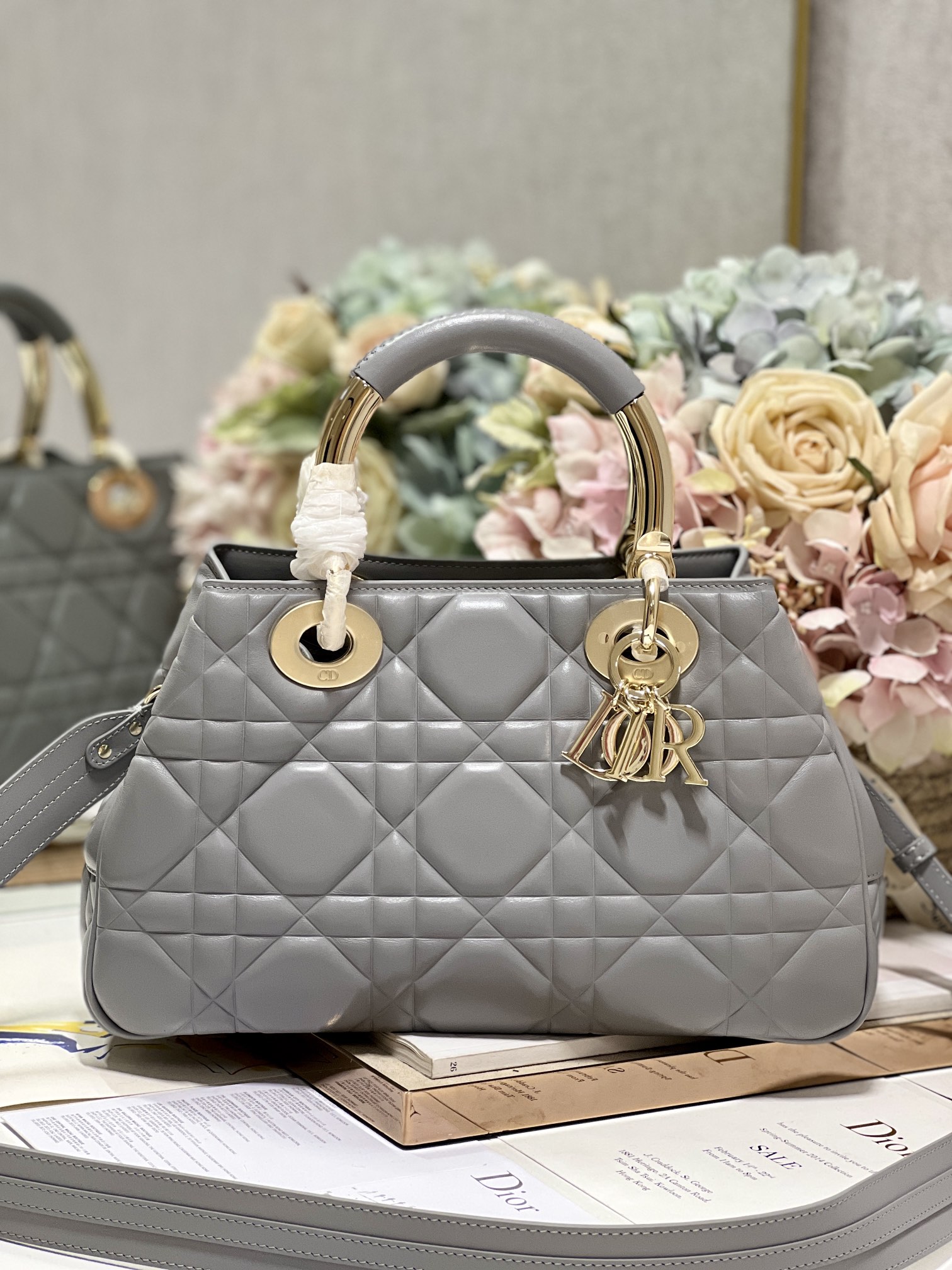 The Medium Lady 95.22 Bag Black/White/Grey For Women 9.5in/ 24cm1:1High-quality replica