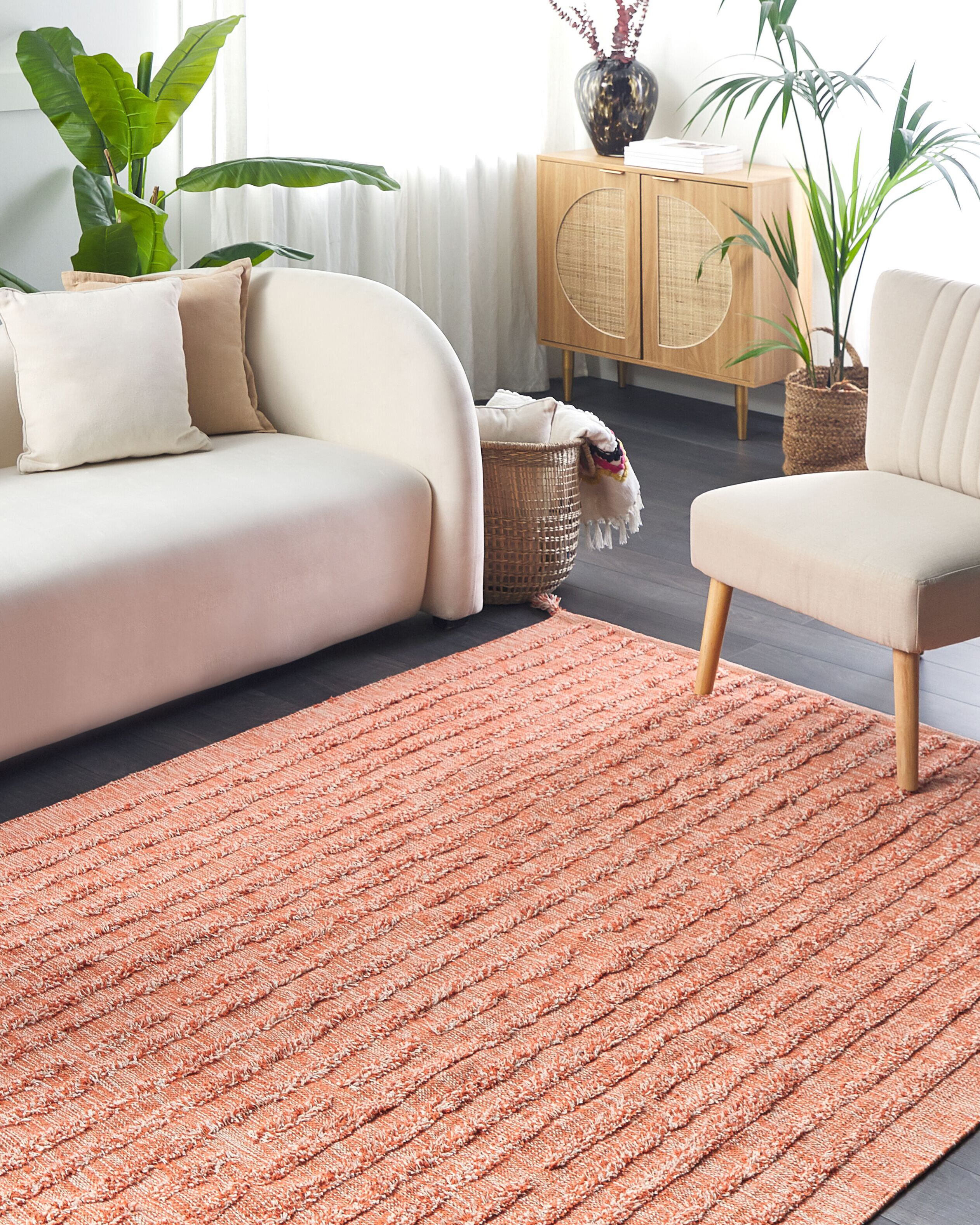 Rug MUGLA Orange 160 x 230 cm Cotton