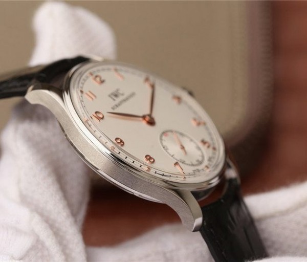 Replica IWC ZF Portuguese IW5454 White Dial Leather Strap RG Hand - Top club