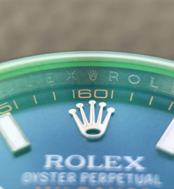Replica Rolex Milgauss 116400 GV JF Green Sapphire Blue Dial SS Bracelet SH3131 - Top club
