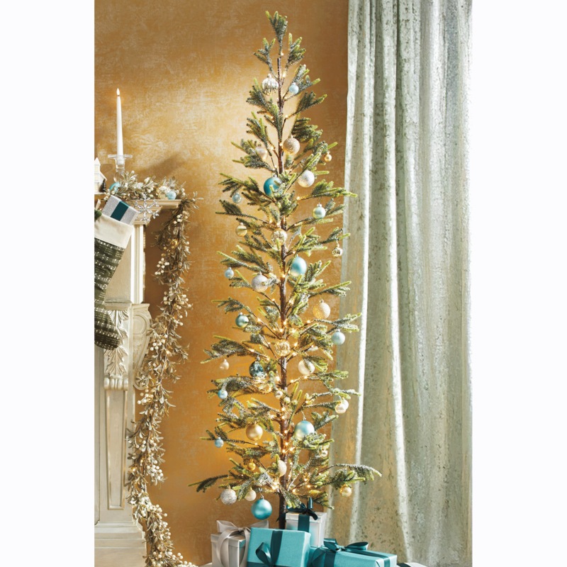 6.5 Foot Pre-Lit Glitter Tree - MIDNIGHT VELVET CATALOG