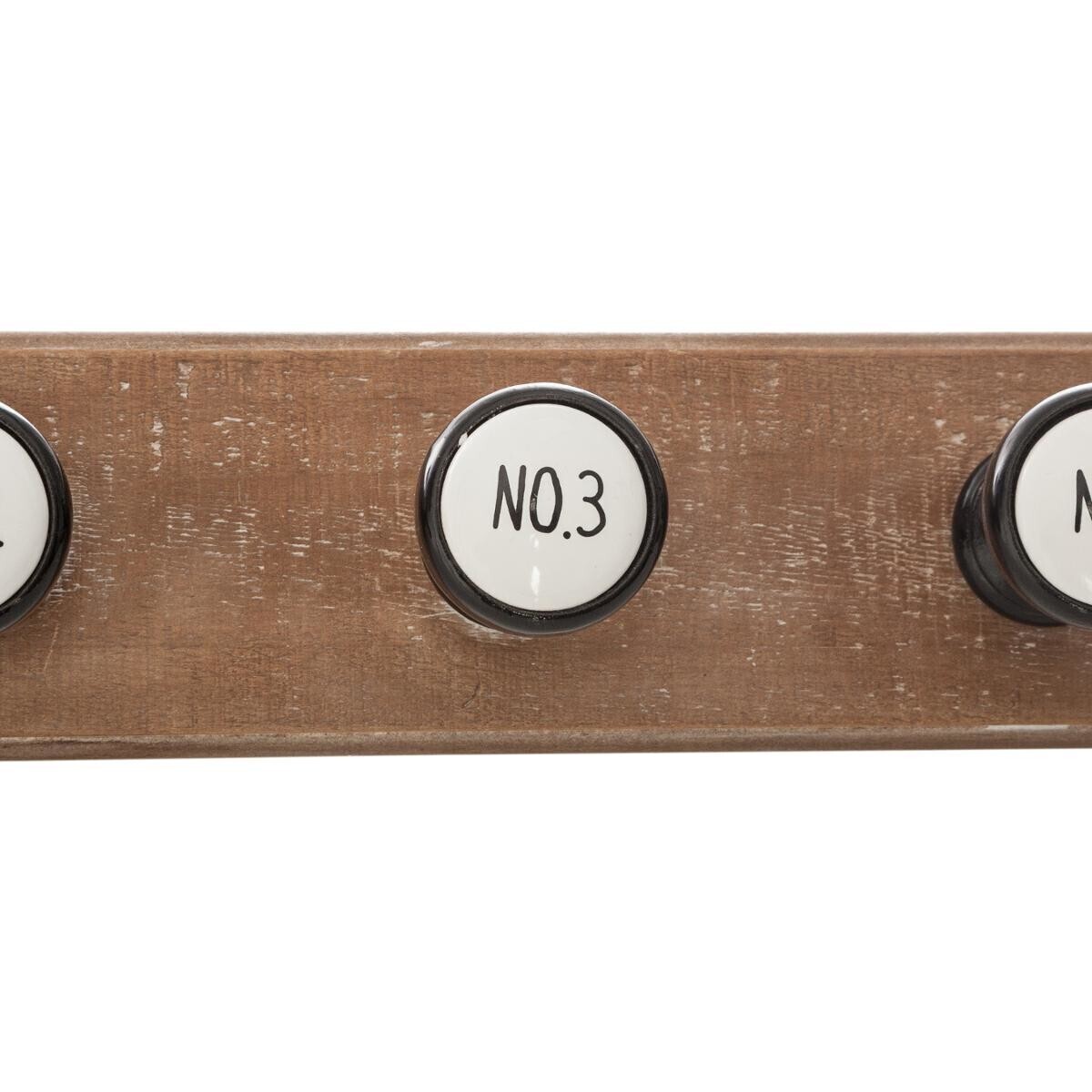 Ceramic coat hook "Asher" 6 hooks