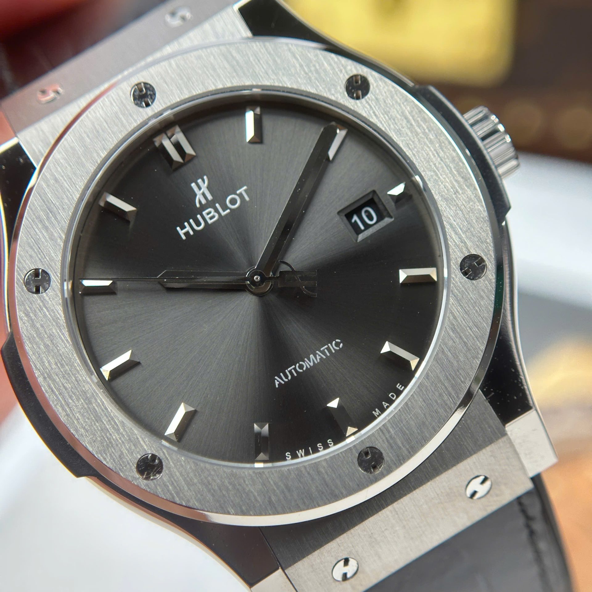 Hublot Classic Fusion Titanium Copies Watches Gray Dial Weight 84 Grams Super Light JJZ Factory 42mm - Top club