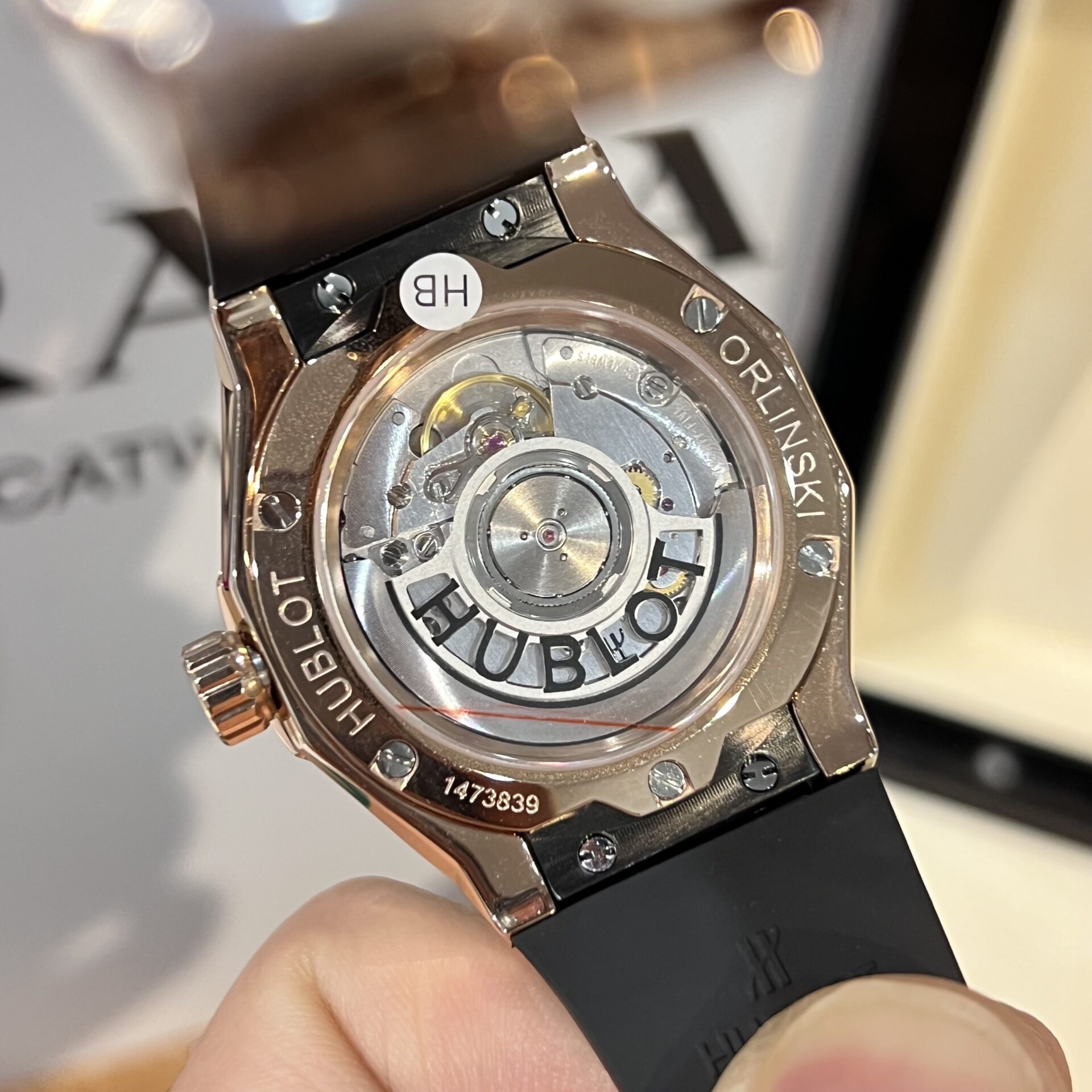 Hublot Replica Watch Orlinski King Gold Black With Full Diamond Case HBF 40mm - Top club