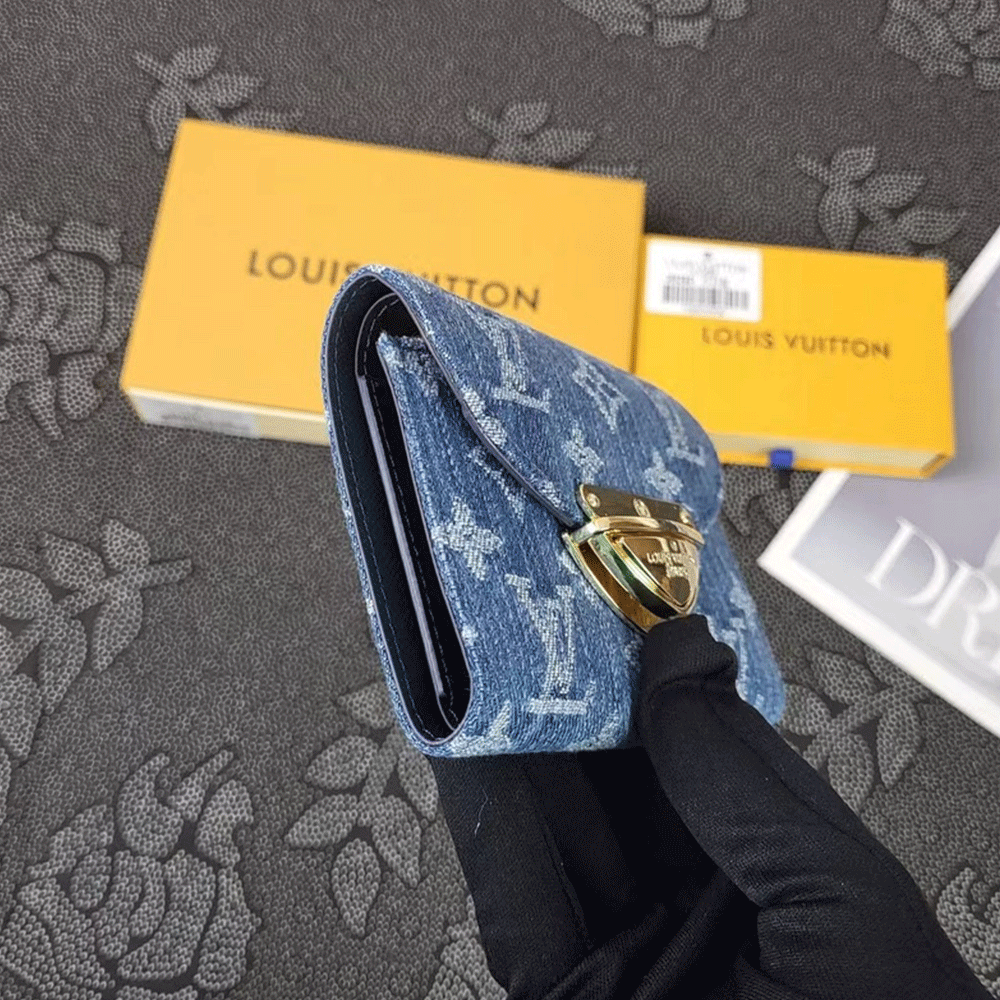 Louis Vuitton LV Monogram Jacquard Denim Money Clip1:1High-quality replica