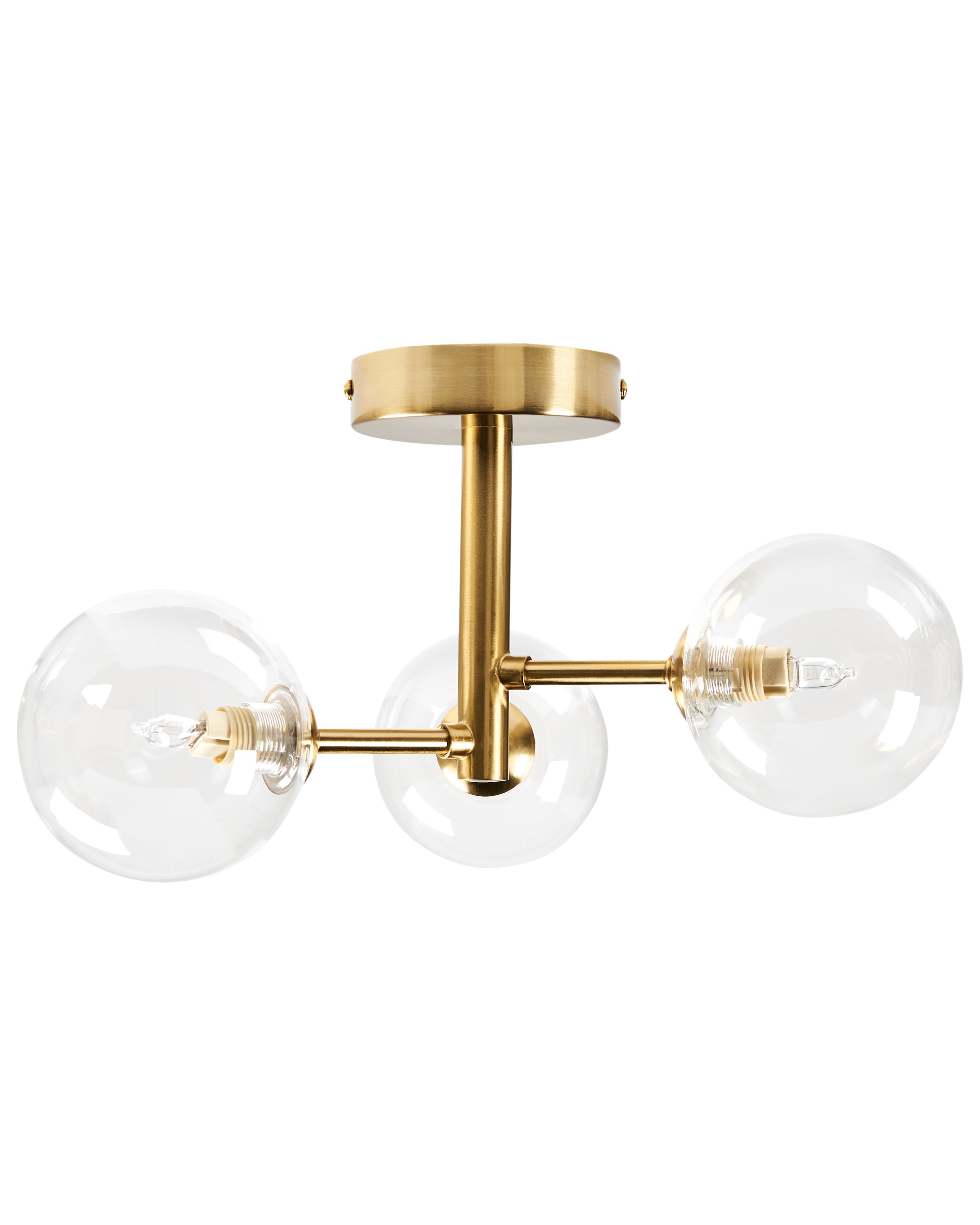 Ceiling Lamp MARICAO Glass Brass