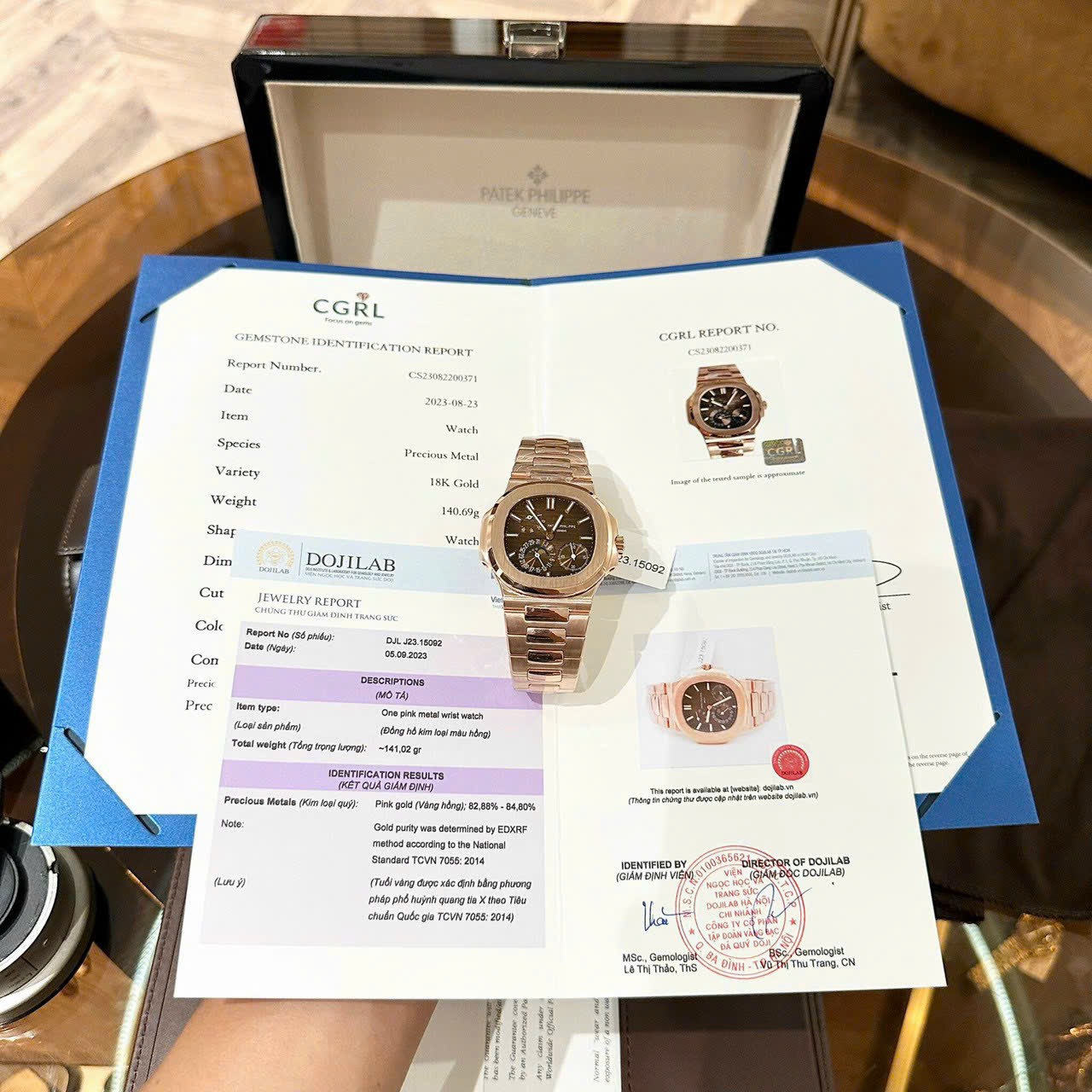 Patek Philippe Nautilus 5712 Gold Wrapped Chocolate Dial GRF 40mm - Elite Watch Atelier