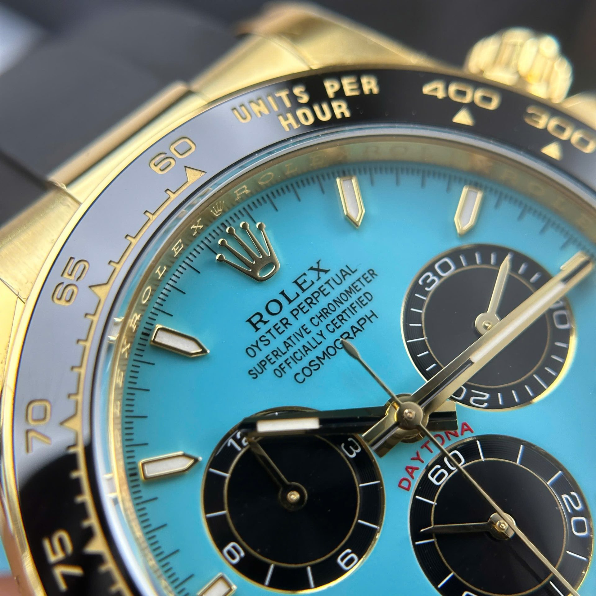 Rolex Cosmograph Daytona 126518LN Copies Watches Turquoise Blue Lacquer Dial THB Factory 40mm - Top club
