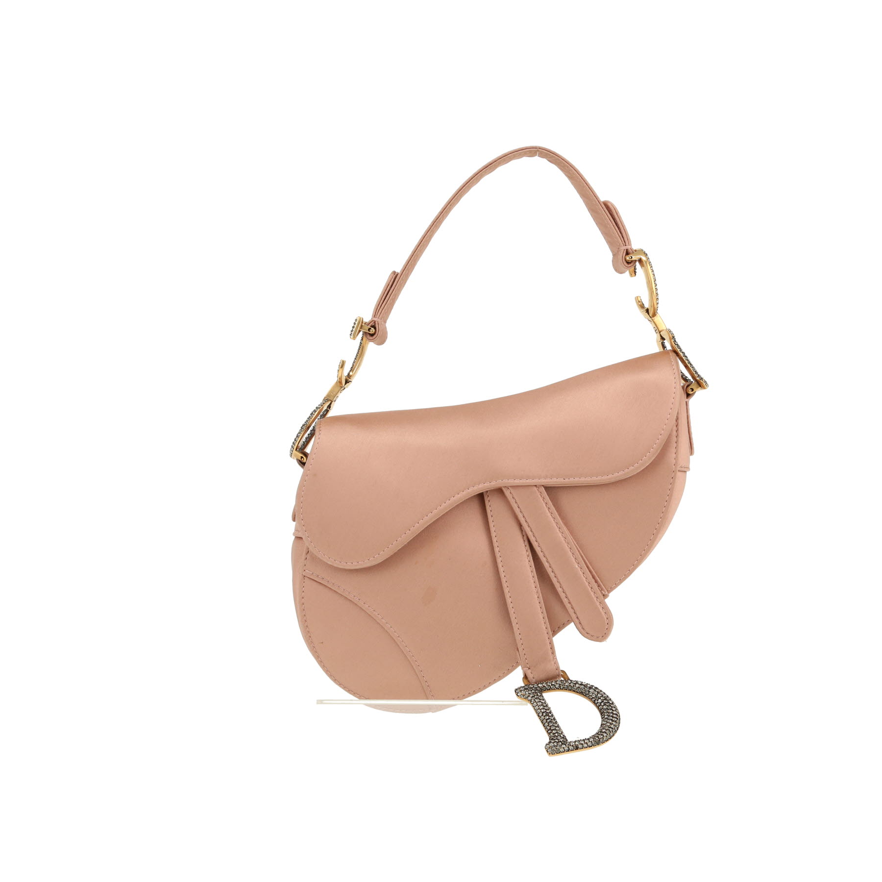 Dior Saddle mini handbag in pink satin1:1High-quality replica