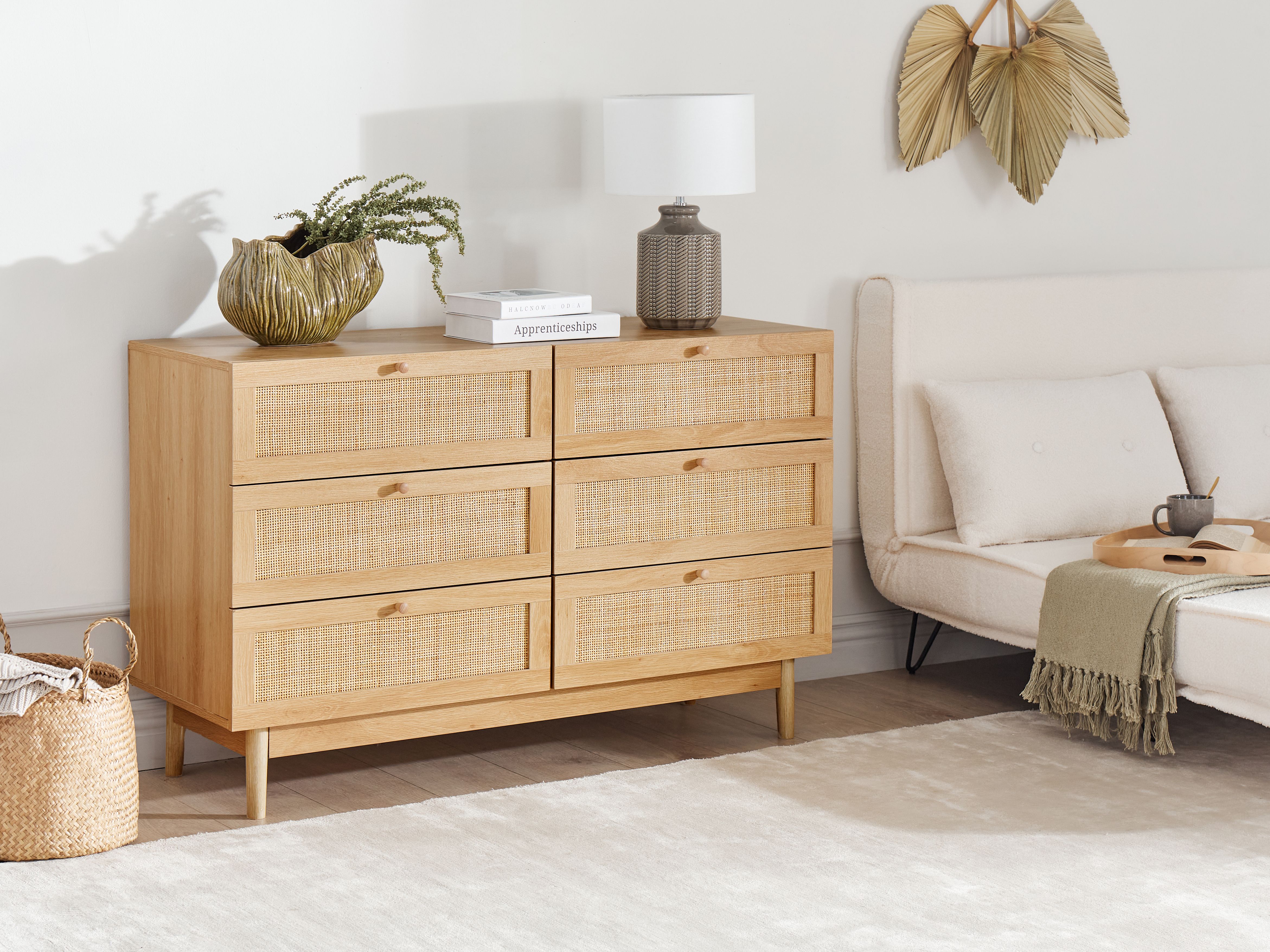 6 Drawer Chest NIVO Light Brown