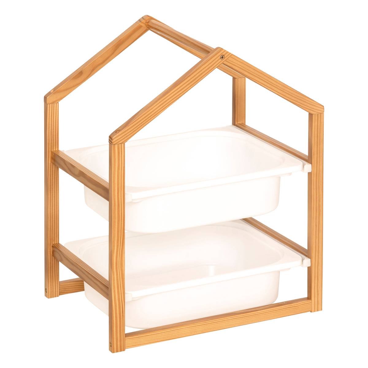 Children's storage furniture 2 shelves "Bako" White, 43x54.5 cm