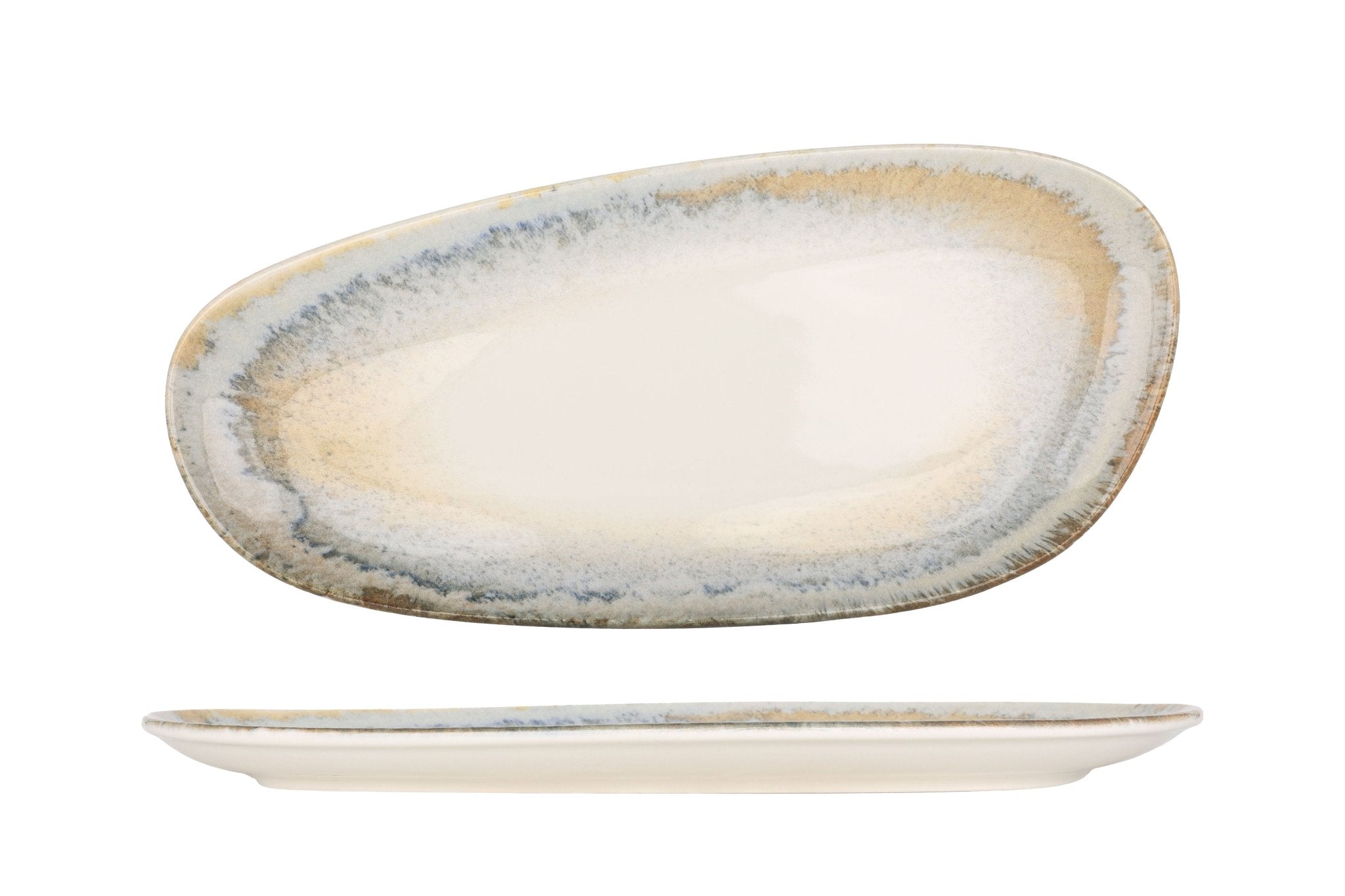 Bonna Serveerschaal - Knidos - Porselein - 36 cm - set van 2