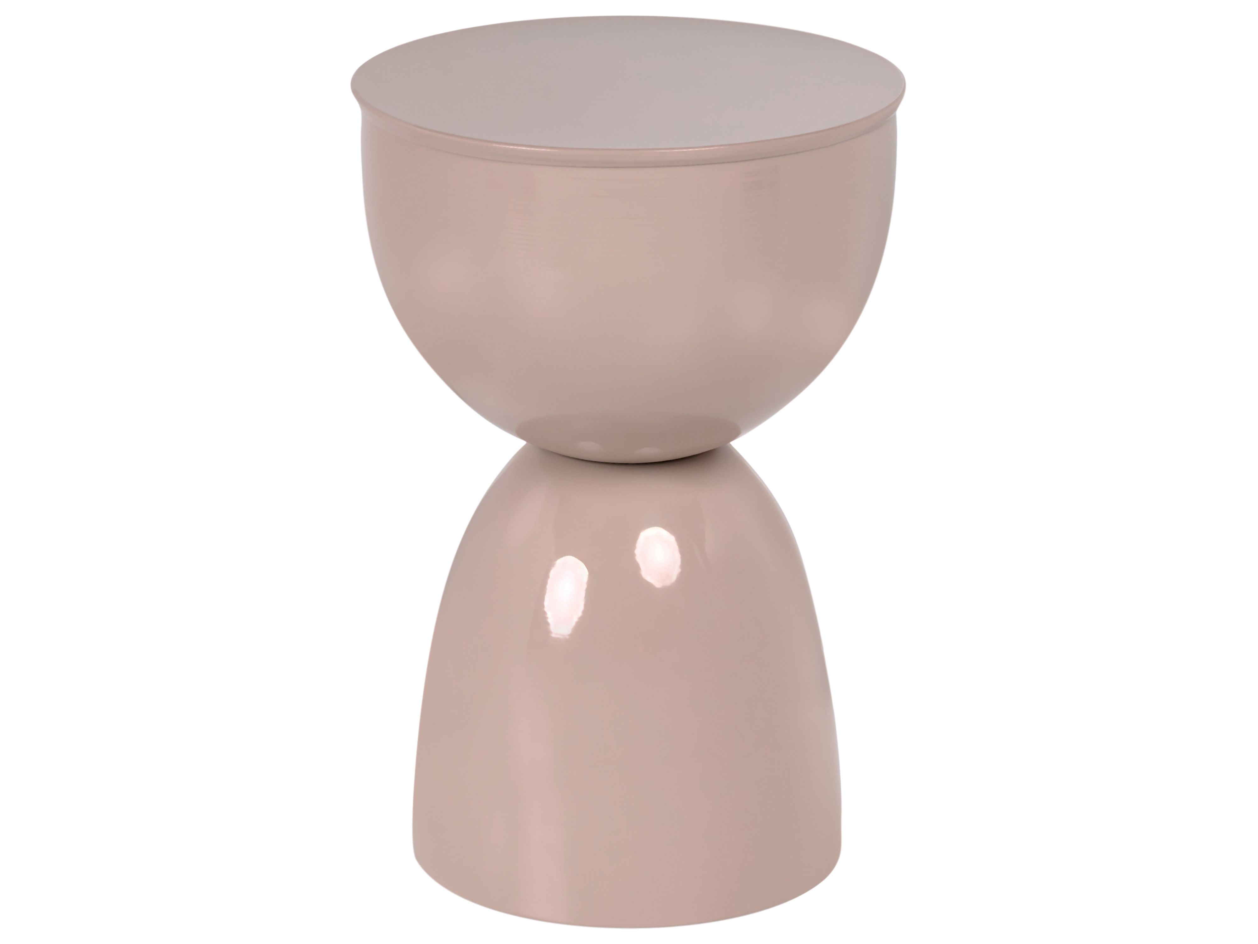 Side Table CANYON Metal Light Beige