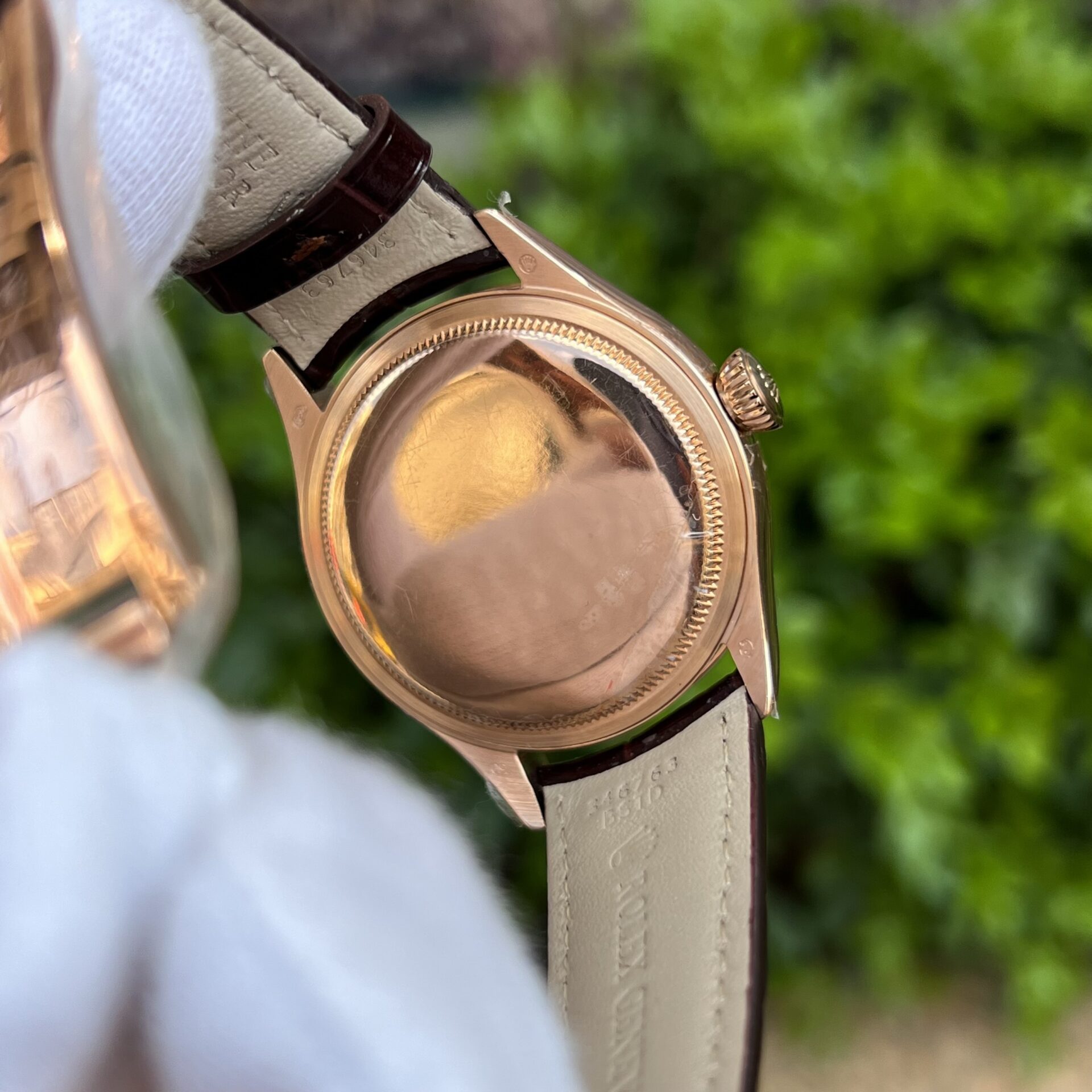 Rolex Replica 11 Watch Cellini Moonphase 50535 Rose Gold Plated White Dial 39mm - Elite Watch Atelier