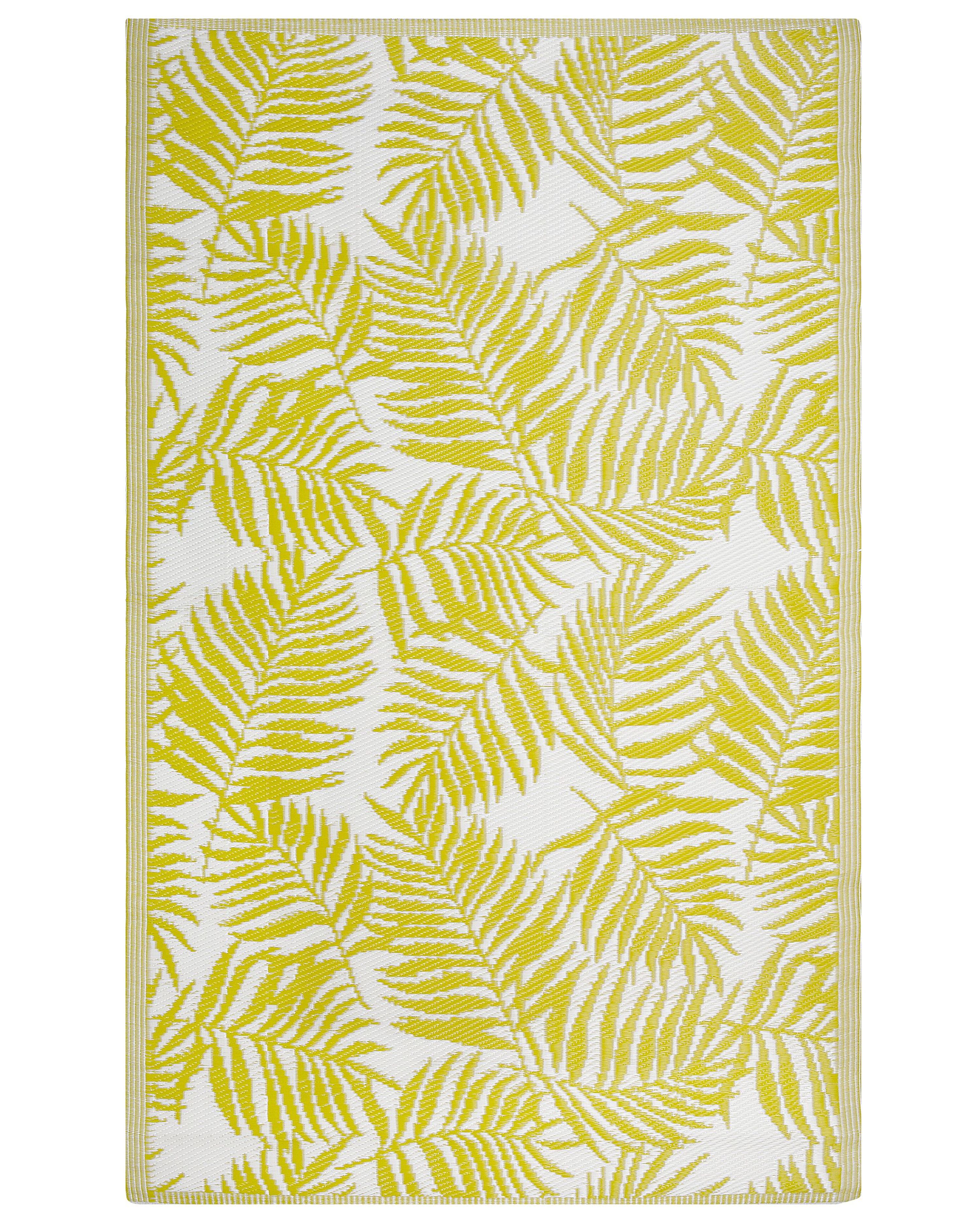 Outdoor Rug KOTA Yellow 120 x 180 cm Reversible