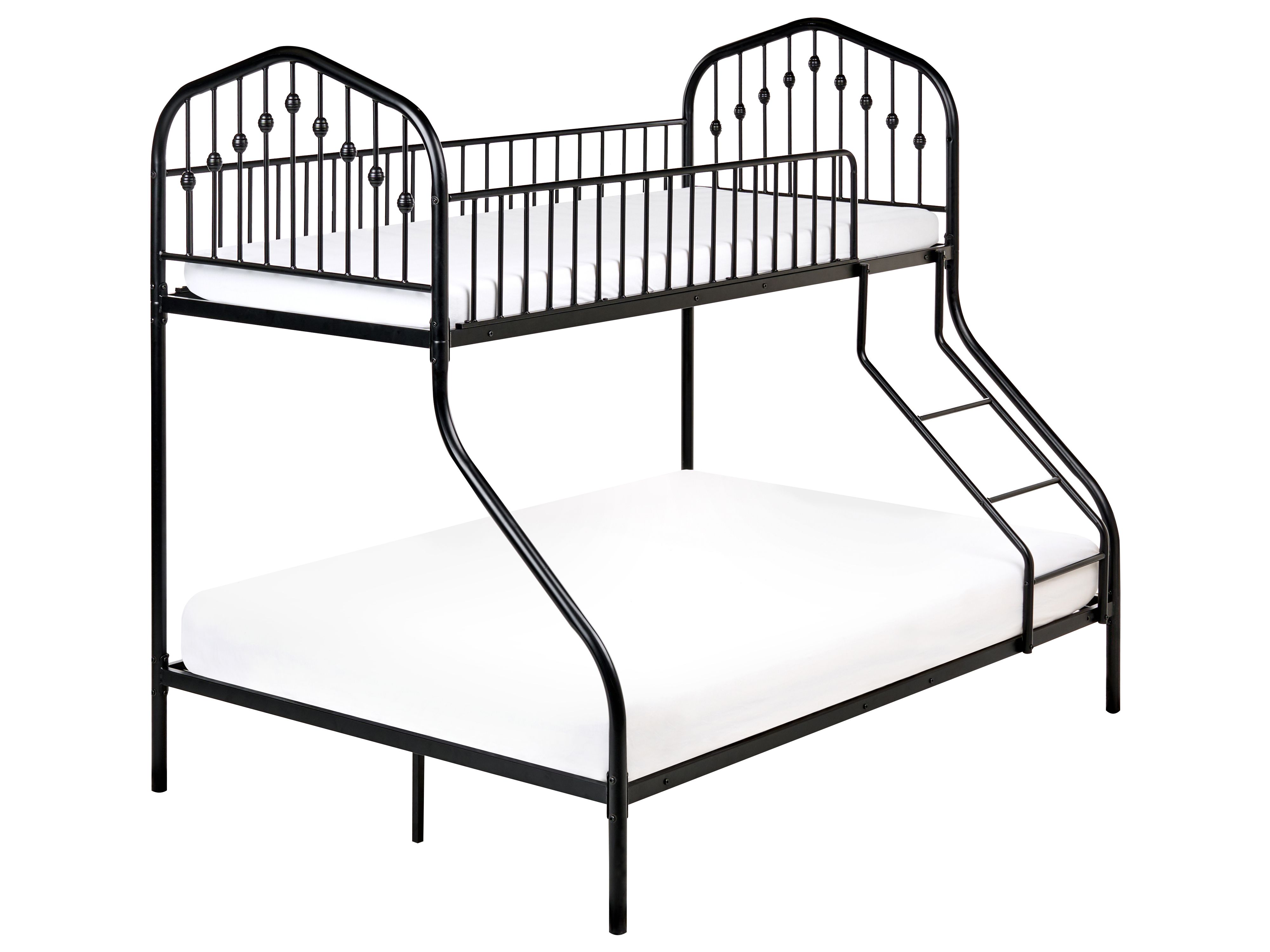 Bunk Bed Metal CHAMONIX 90/140 x 200 cm Black