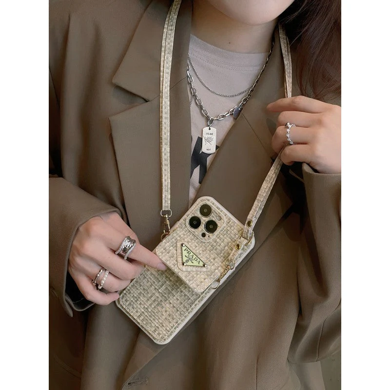 Pra Weave Card Bag Crossbody iPhone Case - Wholesale & Influencer