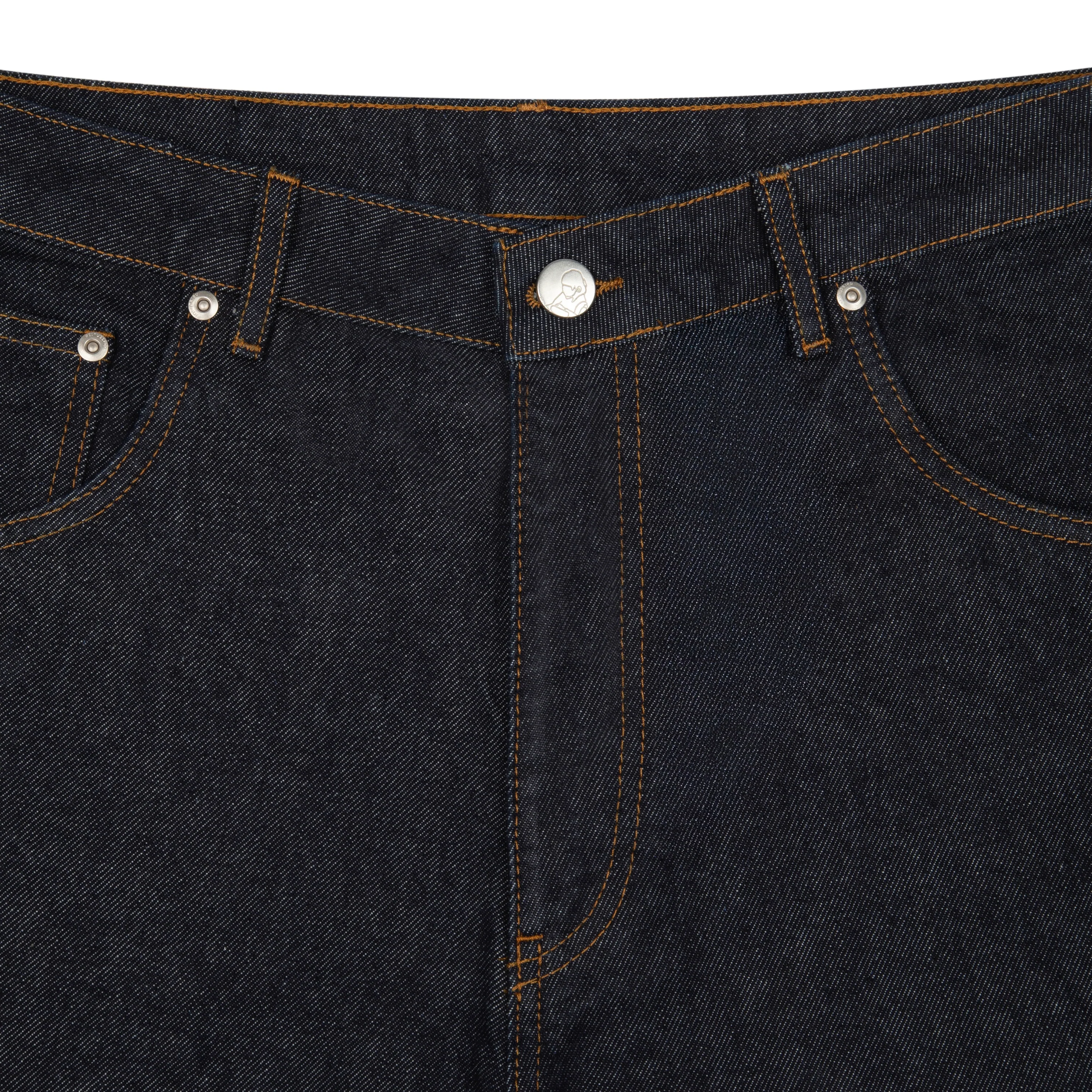"koi pond" indigo raw Denim