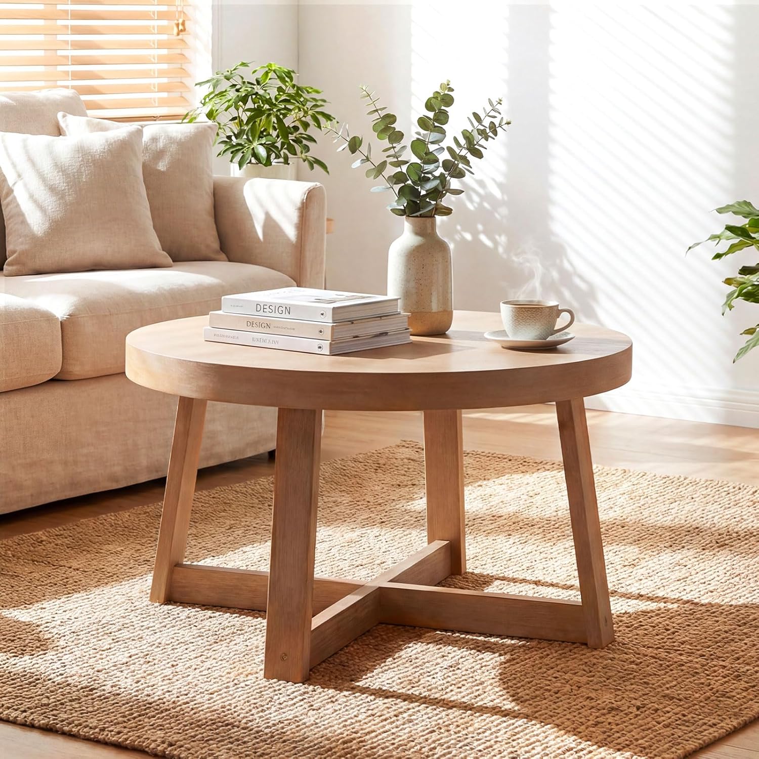 Giantex Round Coffee Table, 30