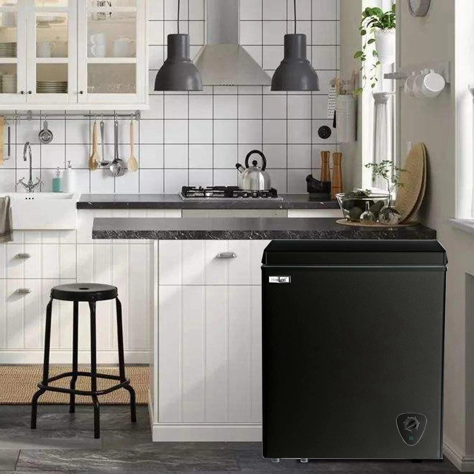 WANAI 3.5 Cu.ft Freezer, Chest Freezer, Deep Freezer with Top Open Door - Image 4