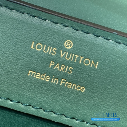 Emerald Green Lizard Embossed Mini Top Handle Handbag1:1High-quality replica