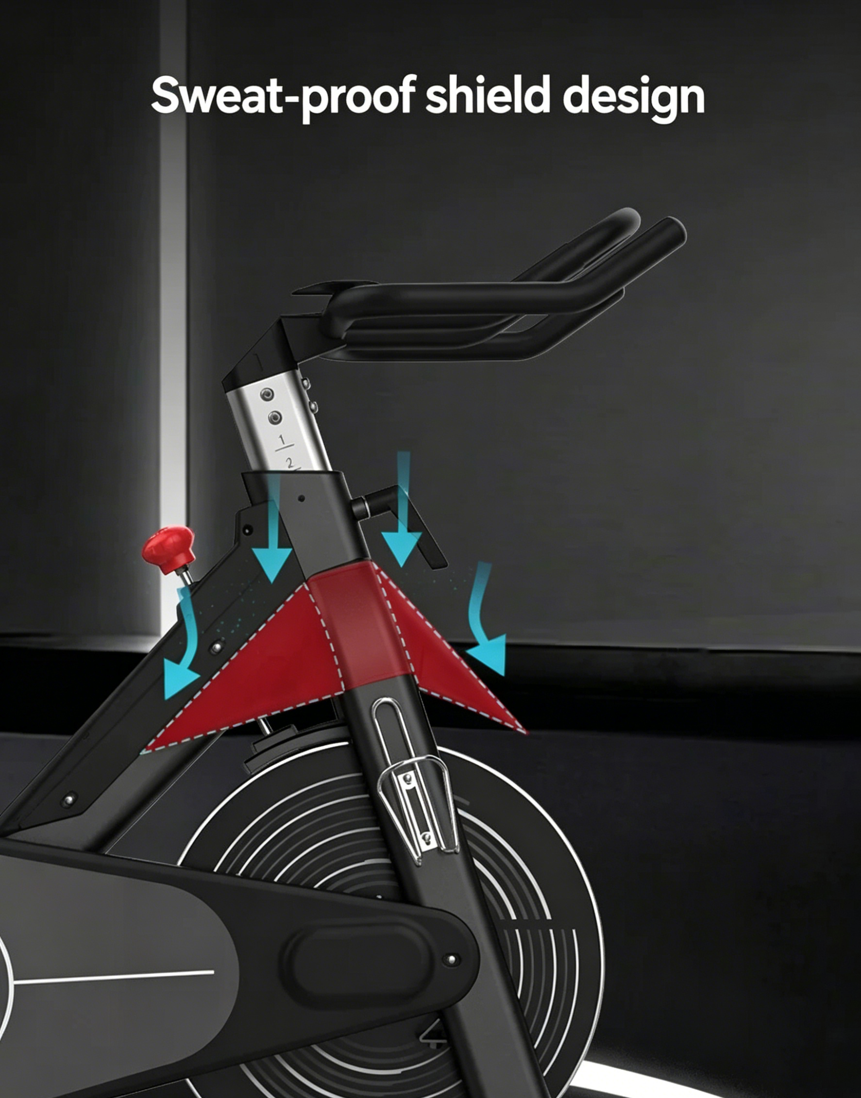 Quiet indoor home exercise bike