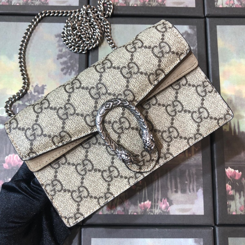 Replica Gucci Dionysus Leather Canvas Super Mini Bag1:1High-quality replica