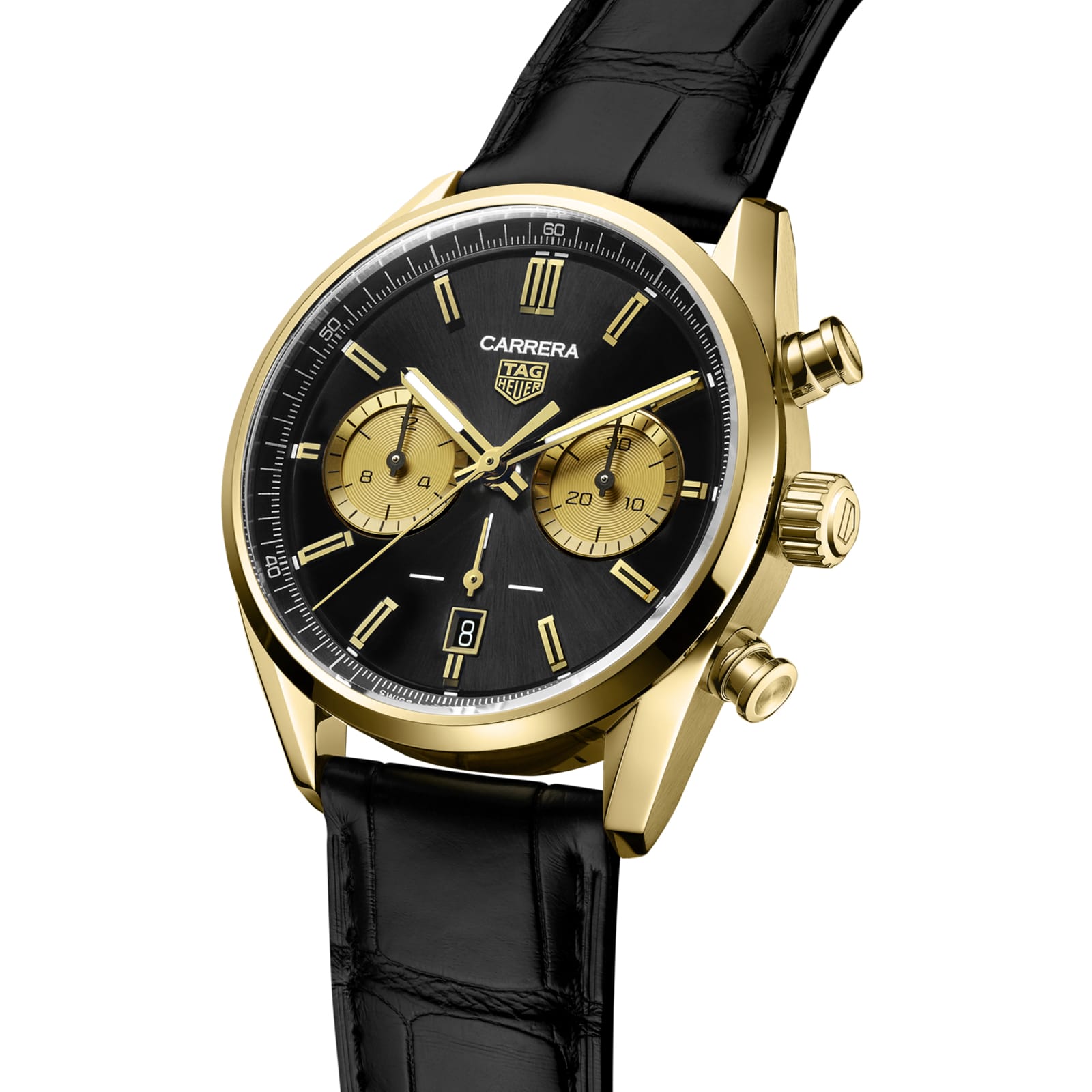 TAG Heuer Replica Watch Carrera Chronograph Automatic 42 mm Gold 3N(1:1 replica) - Elite Watch Atelier