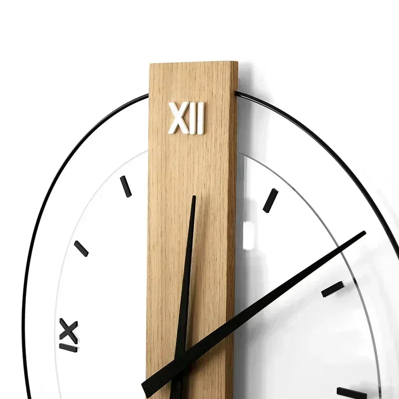 SilentElegance | Luxe Houten Wandklok