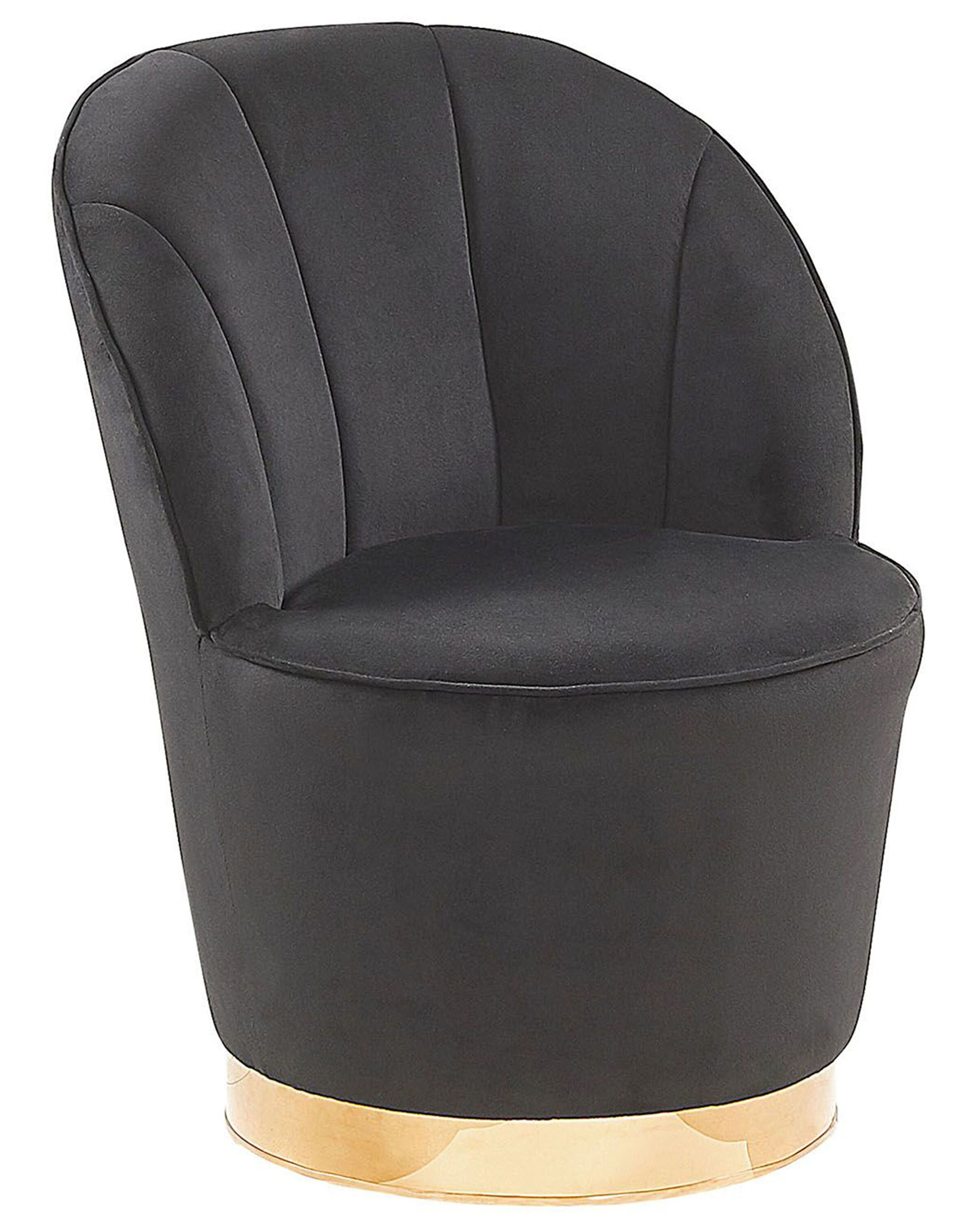 Armchair ALBY Velvet Black