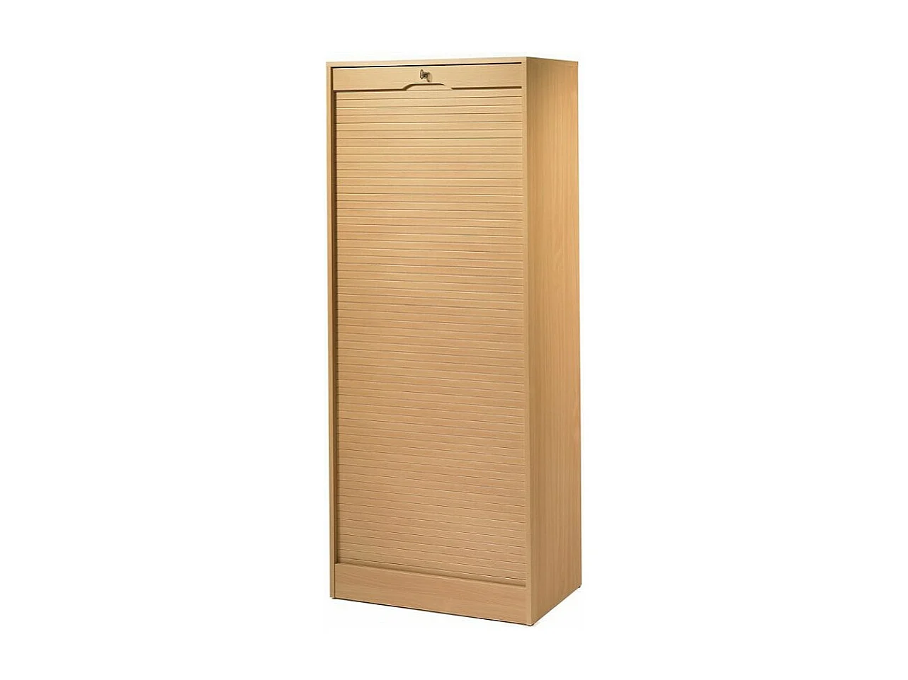 Armoire de bureau à rideau large bois clair Office 172cm