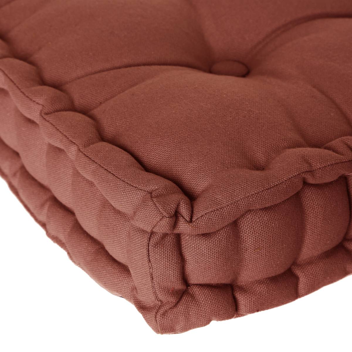 Floor cushion Terracotta pink, 40x40 cm