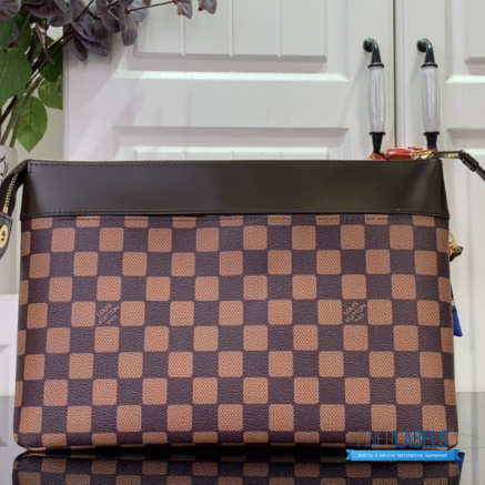 Louis Vuitton Damier Ebene Pochette Voyage Graphic Clutch | Limited Edition Designer Pouch1:1High-quality replica